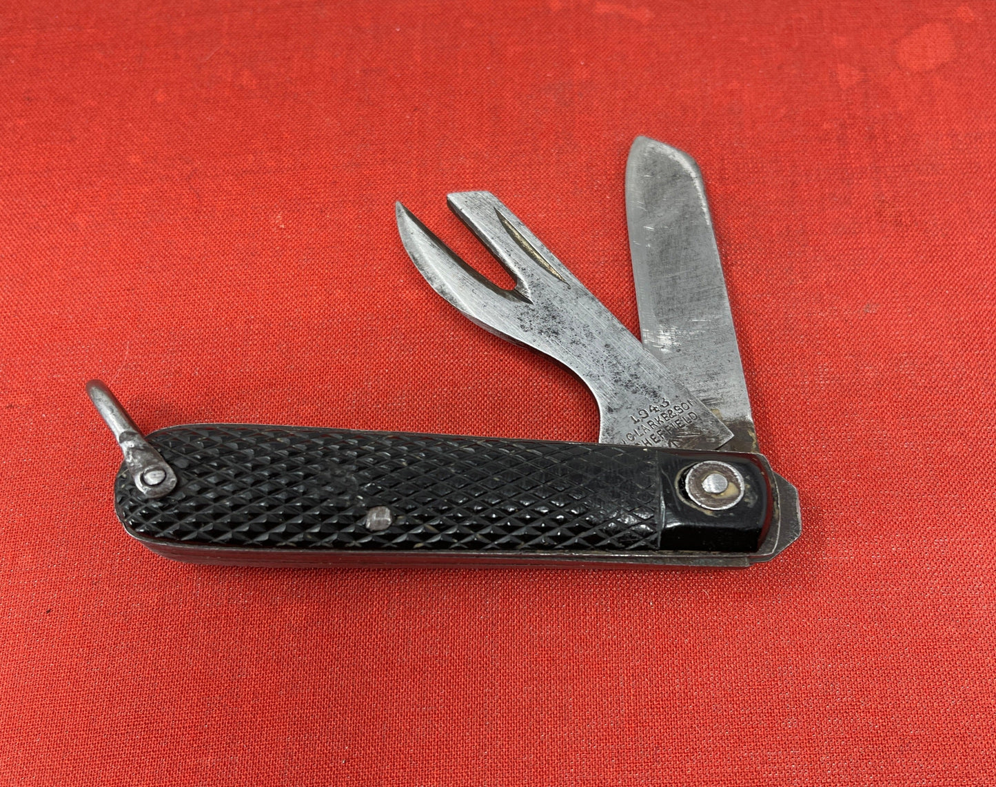 British 1943 Dated Pocket Jack Knife J.Clarkson & Sons Sheffield