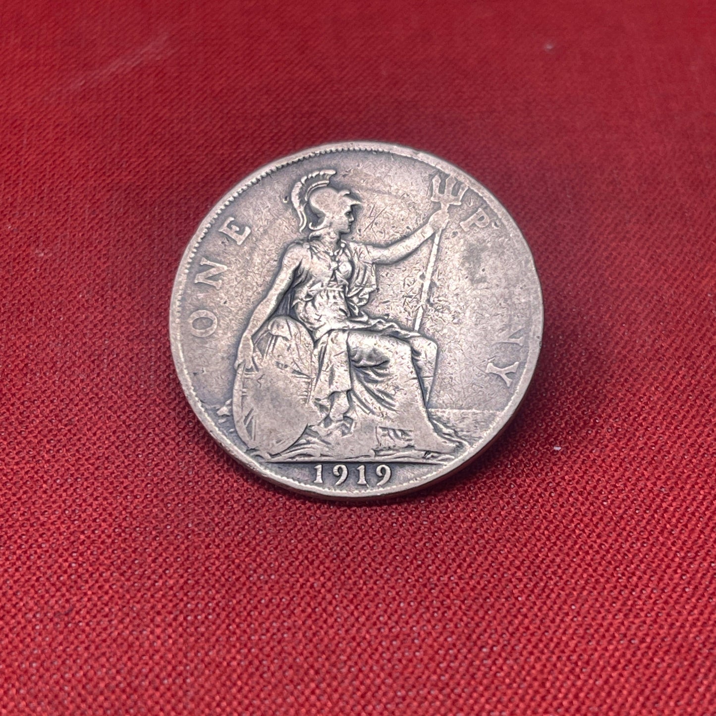 King George V One Penny Dated 1919