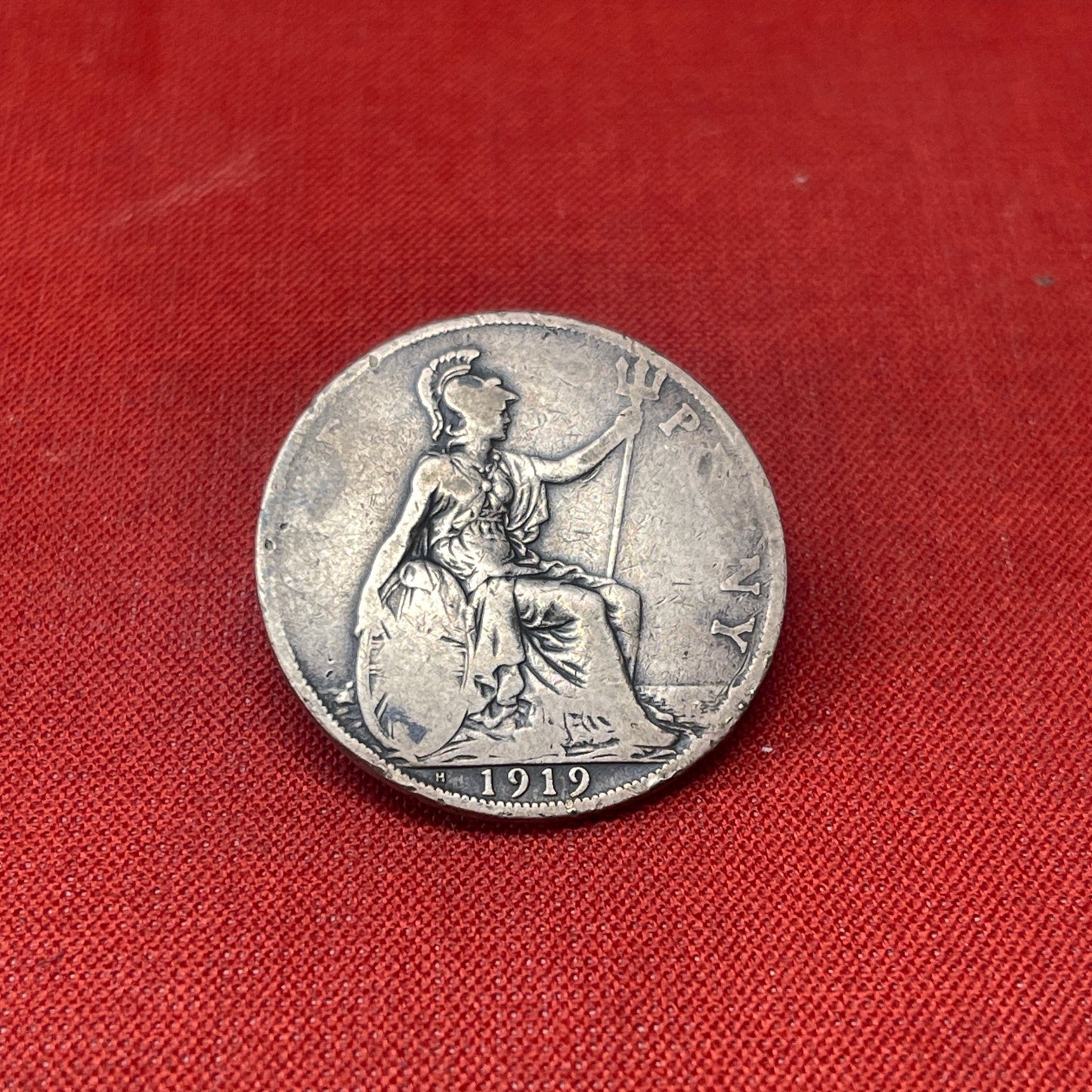 King George V One Penny Dated 1919