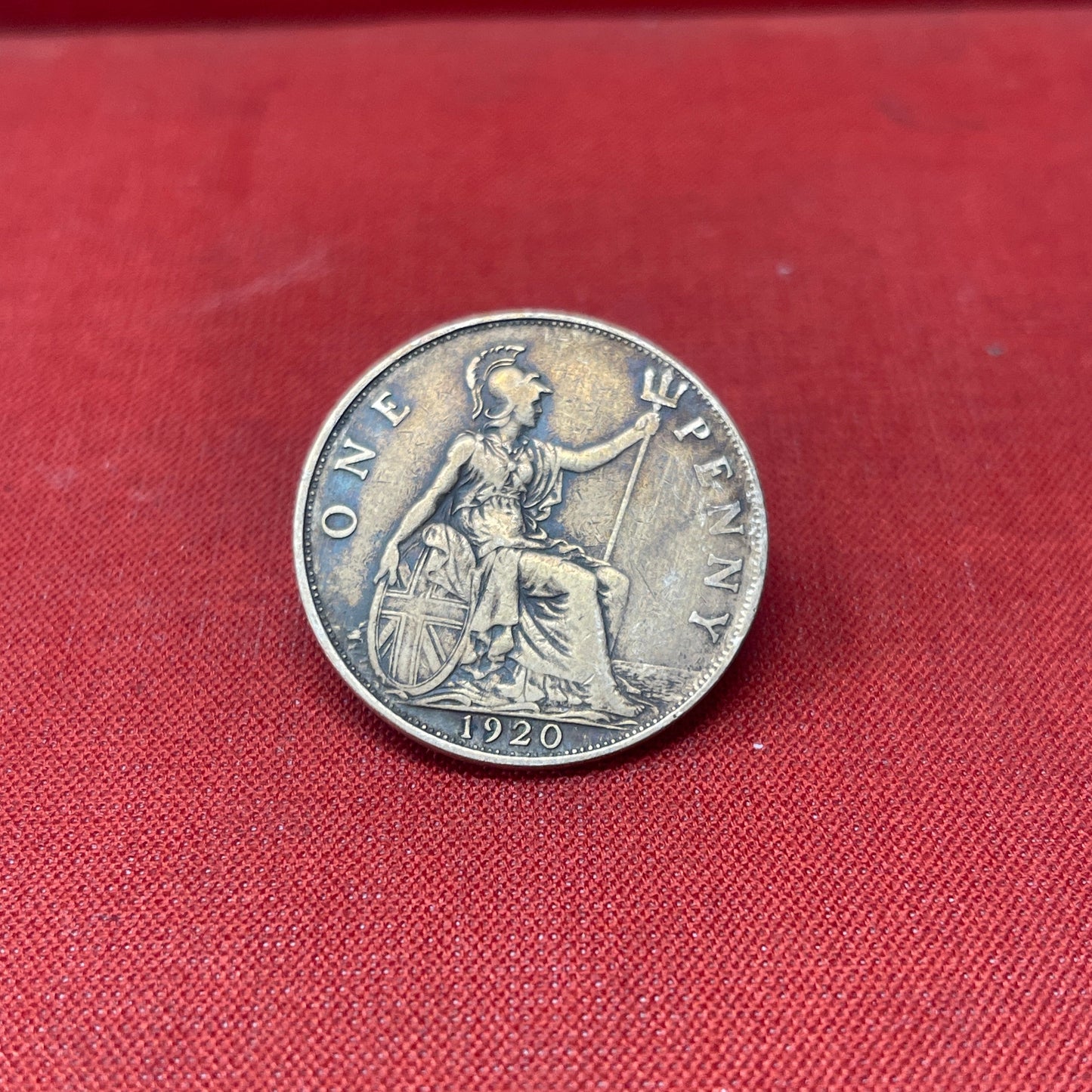King George V One Penny Dated 1920