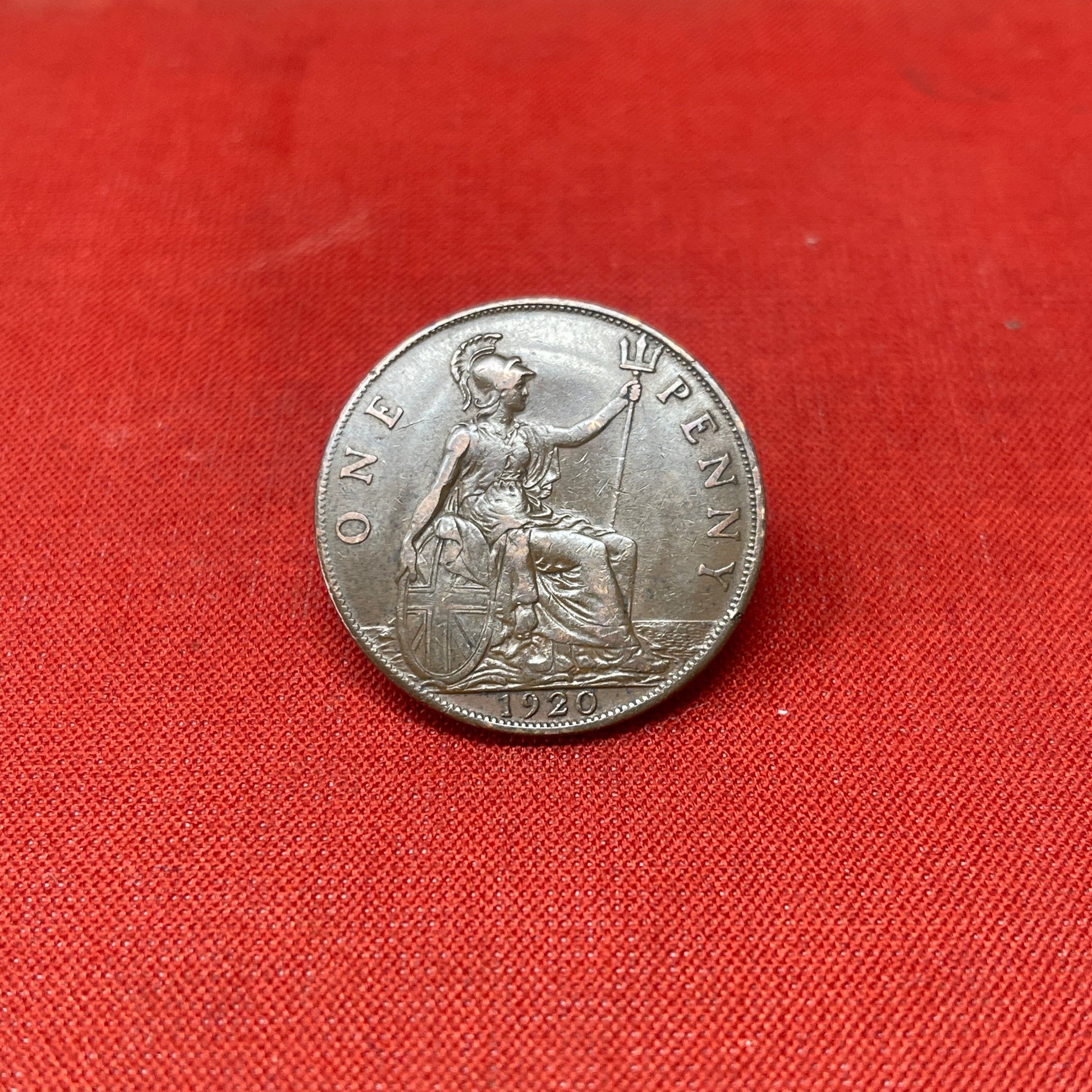 King George V One Penny Dated 1920