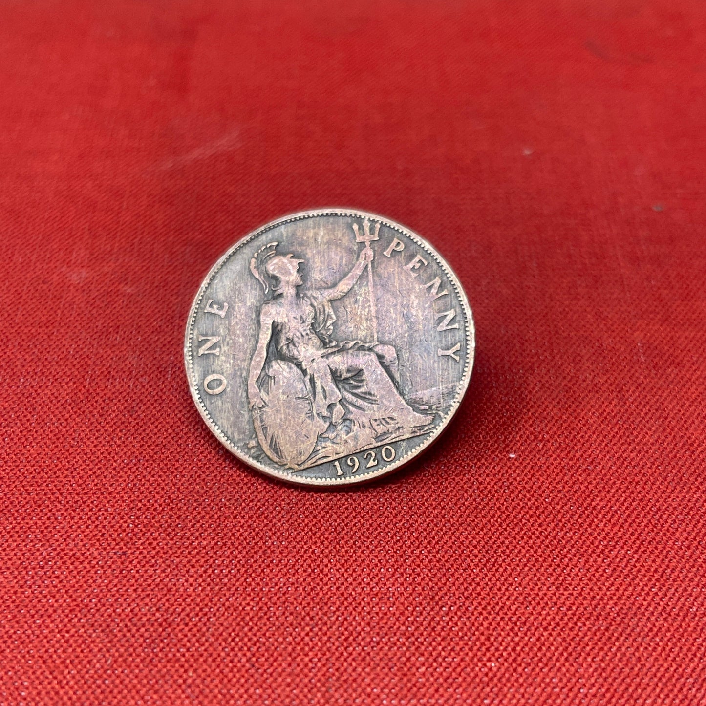 King George V One Penny Dated 1920