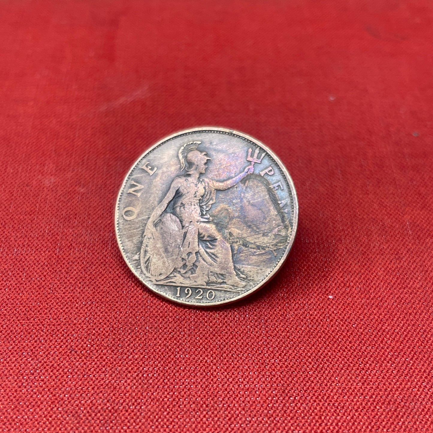 King George V One Penny Dated 1920