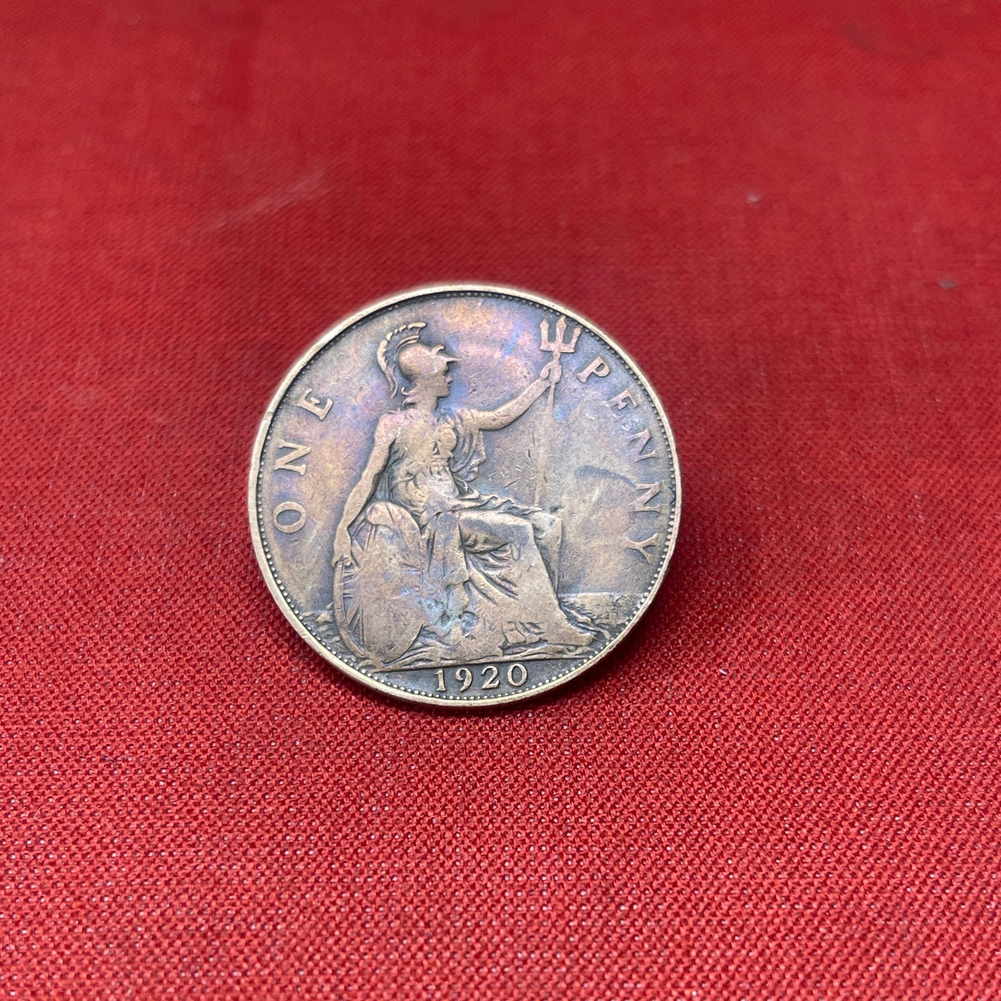 King George V One Penny Dated 1920