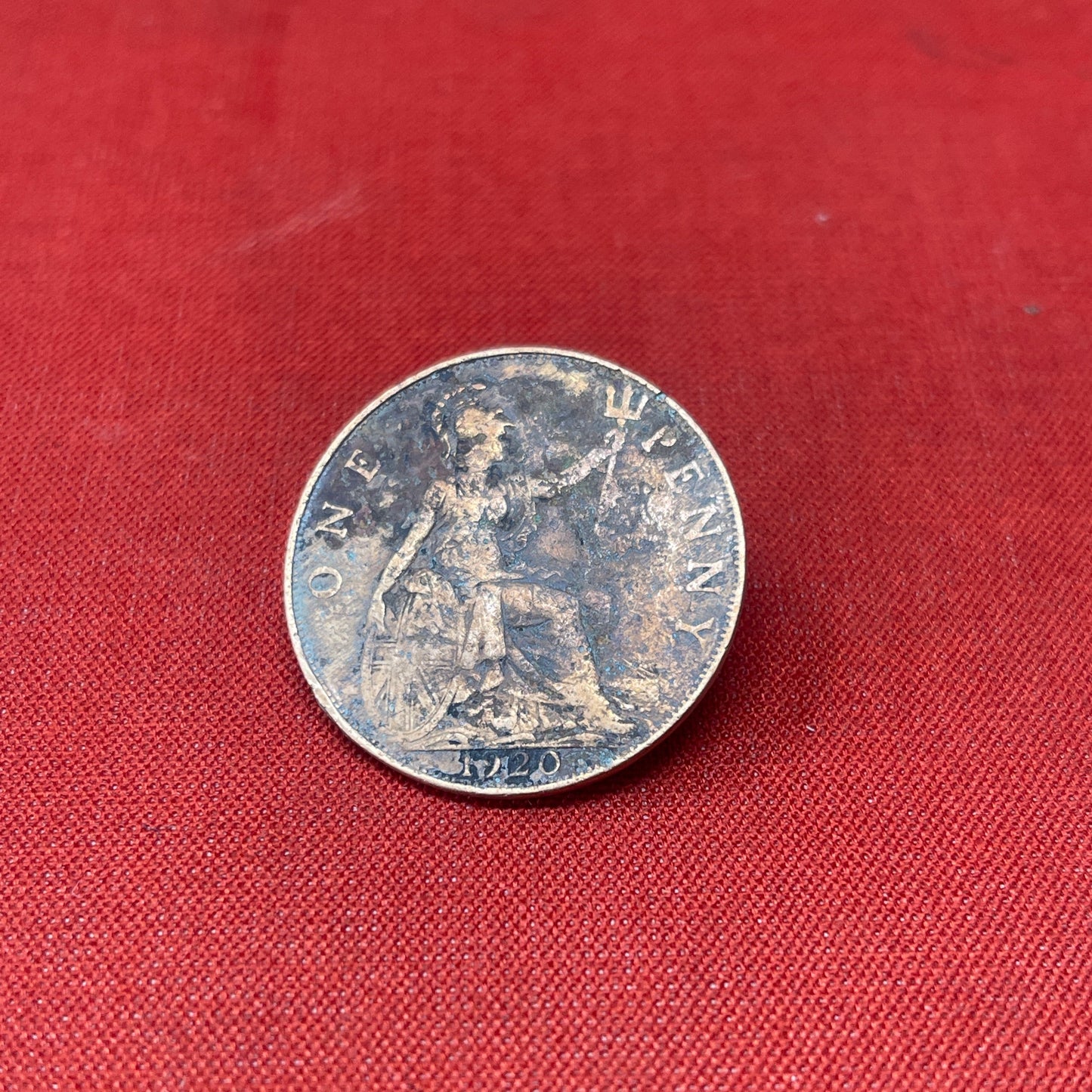 King George V One Penny Dated 1920