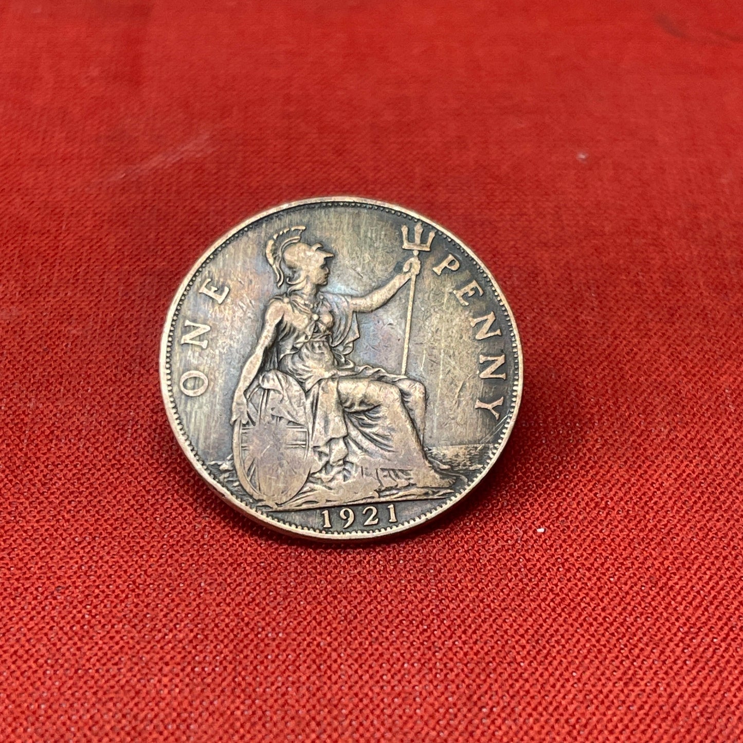 King George V One Penny Dated 1920