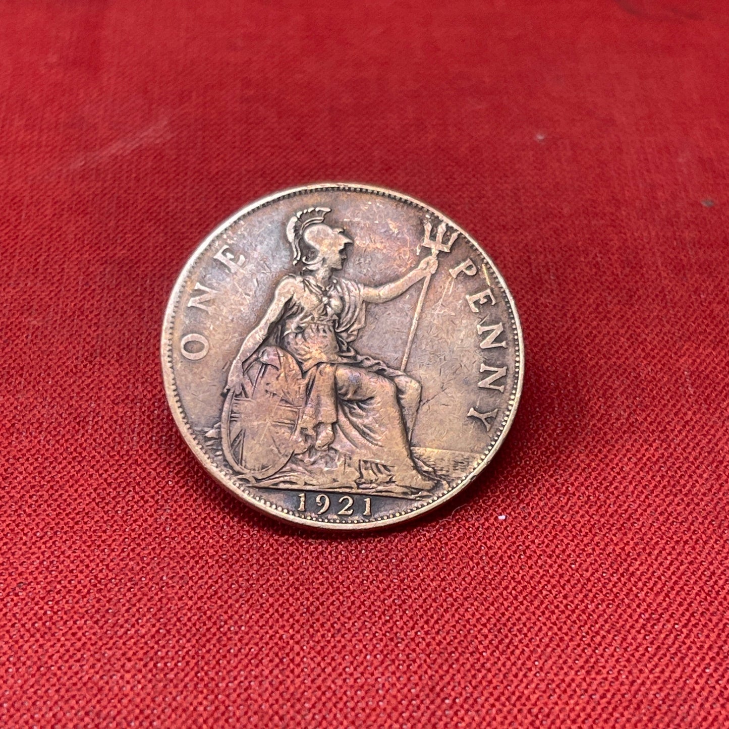 King George V One Penny Dated 1920