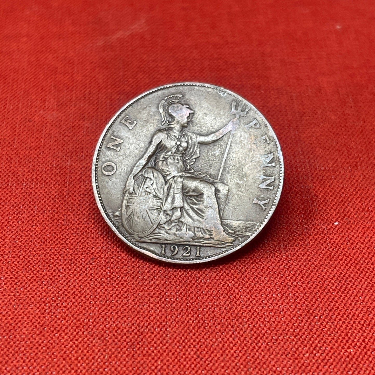 King George V One Penny Dated 1920