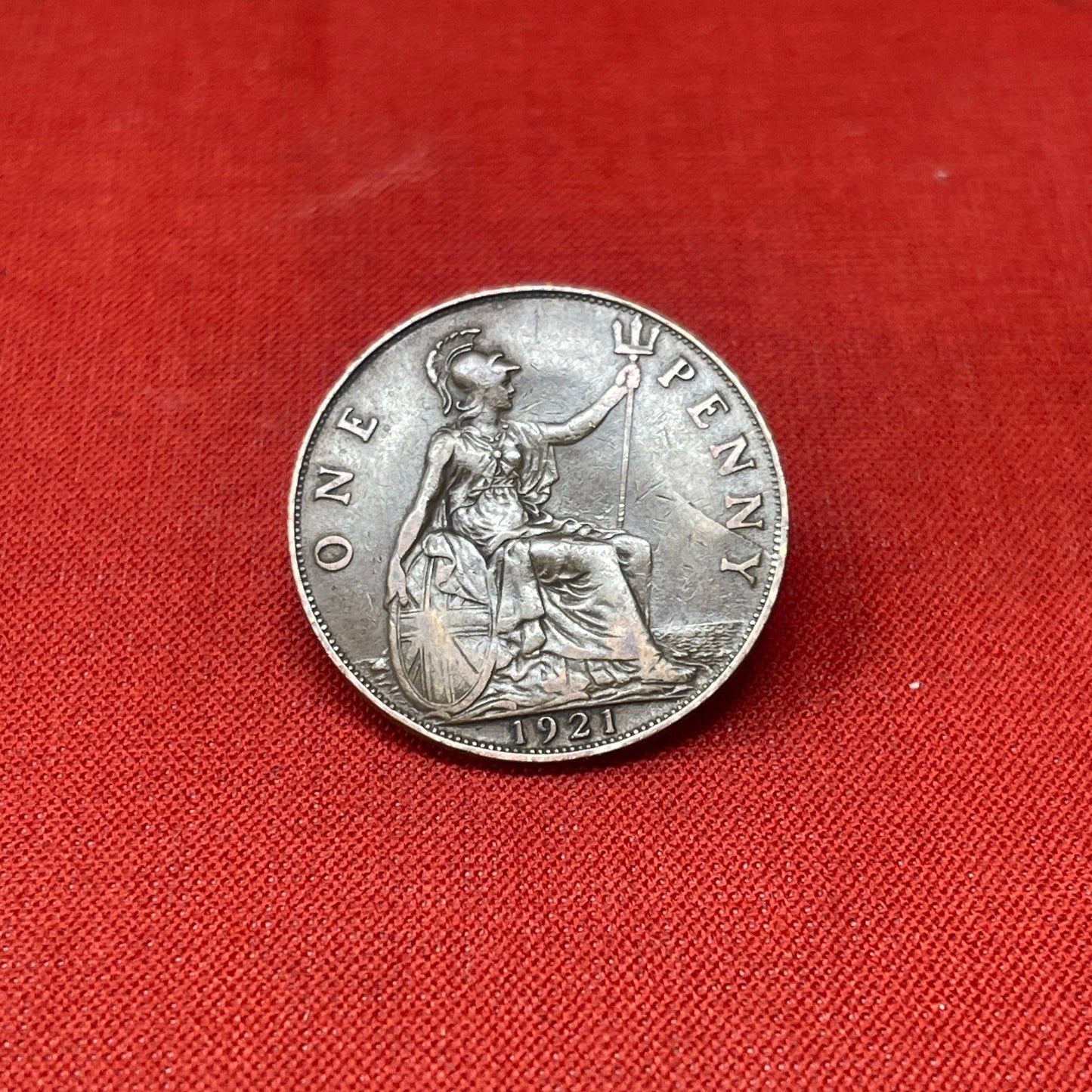 King George V One Penny Dated 1920