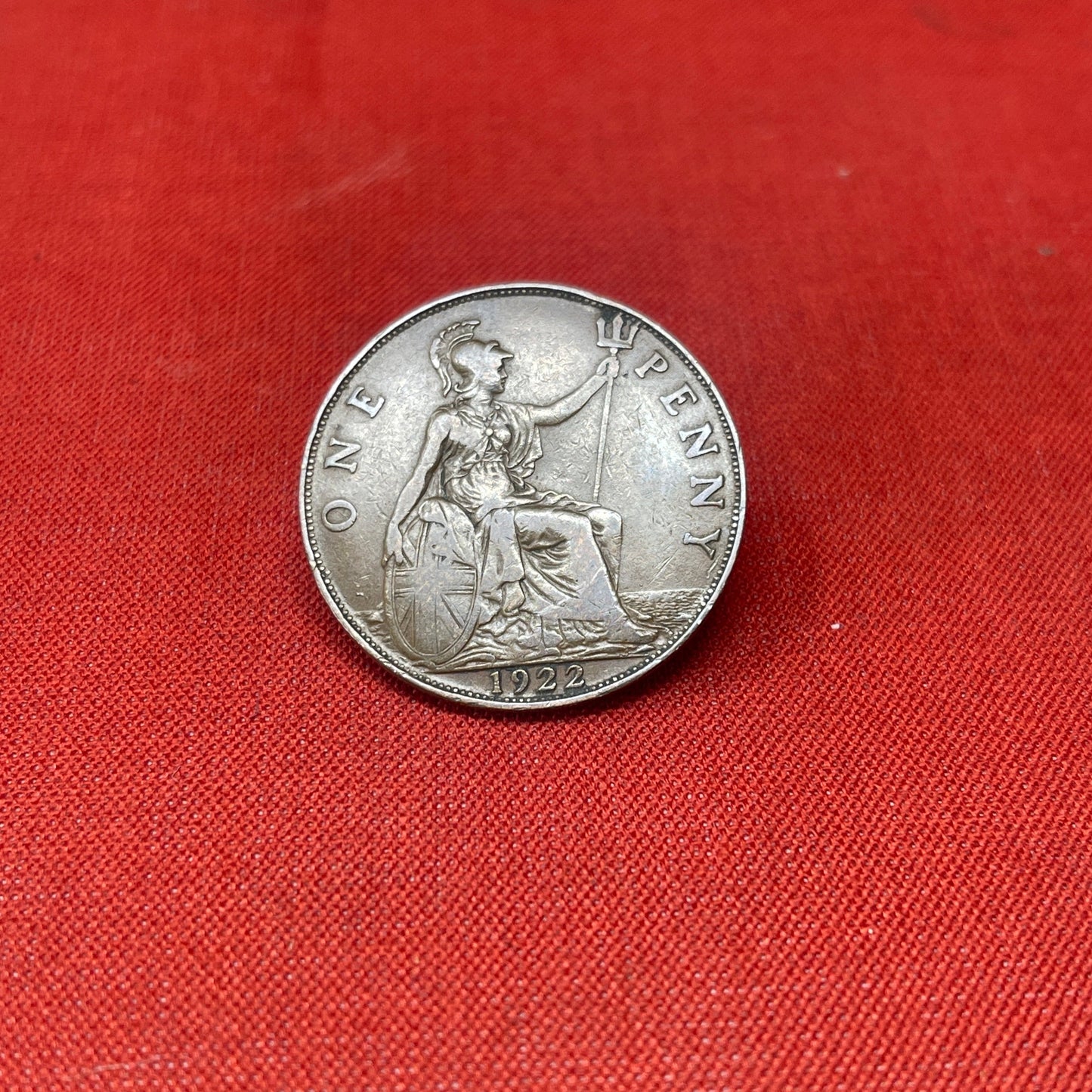 King George V One Penny Dated 1920