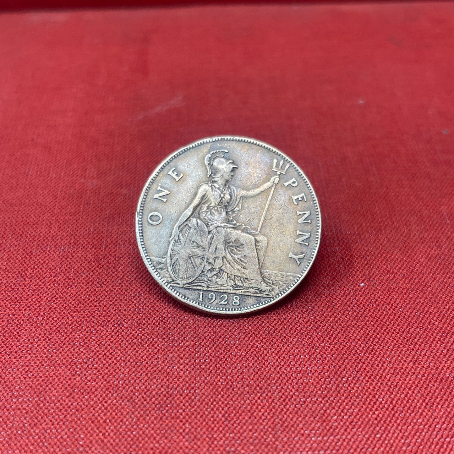 King George V One Penny Dated 1928