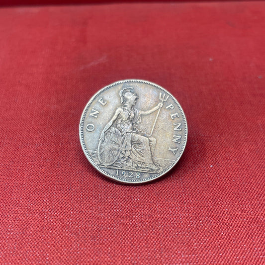 King George V One Penny Dated 1928
