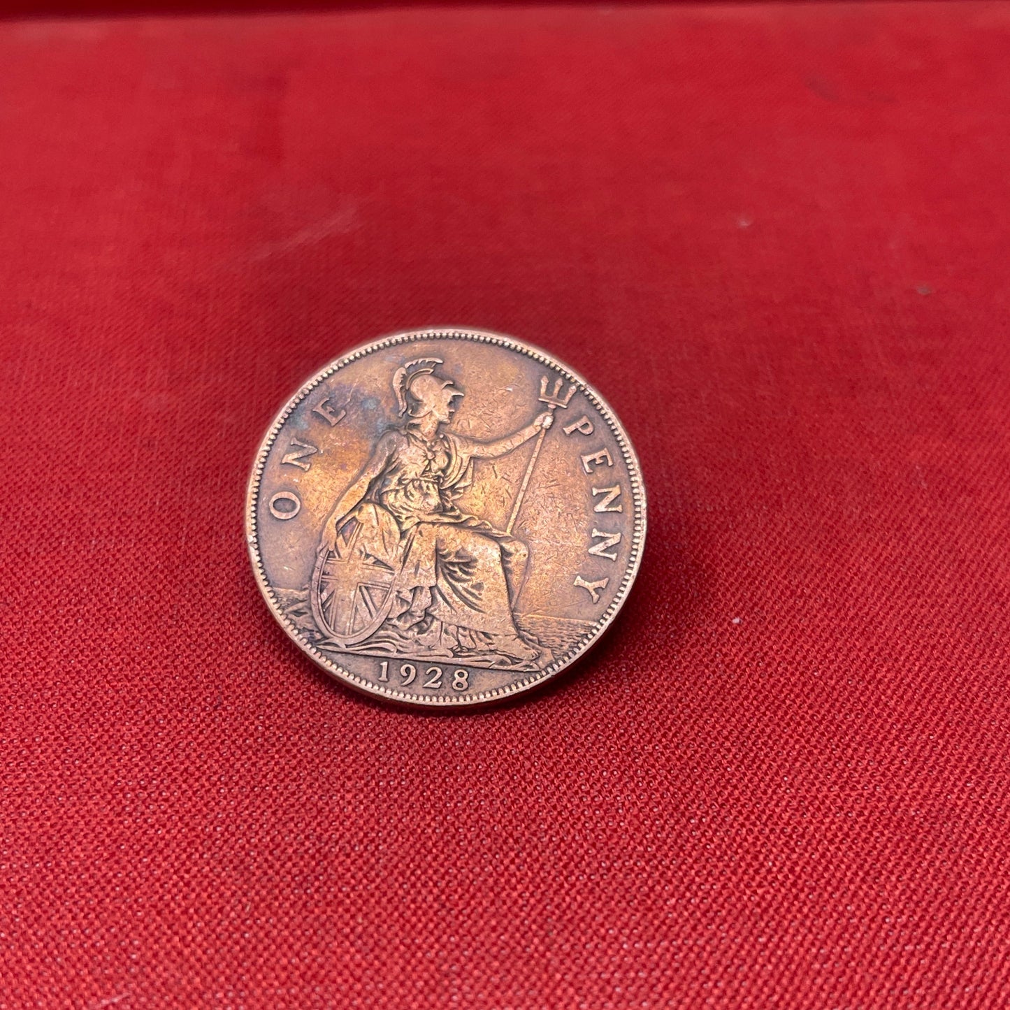 King George V One Penny Dated 1928
