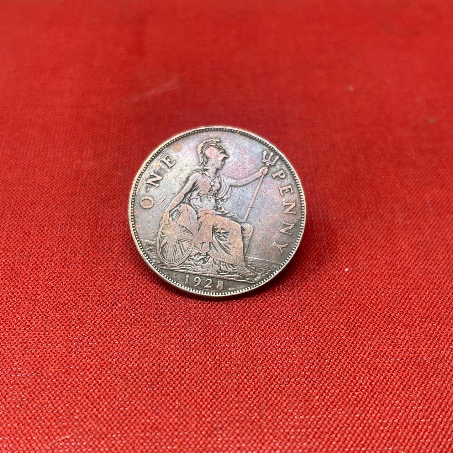 King George V One Penny Dated 1928