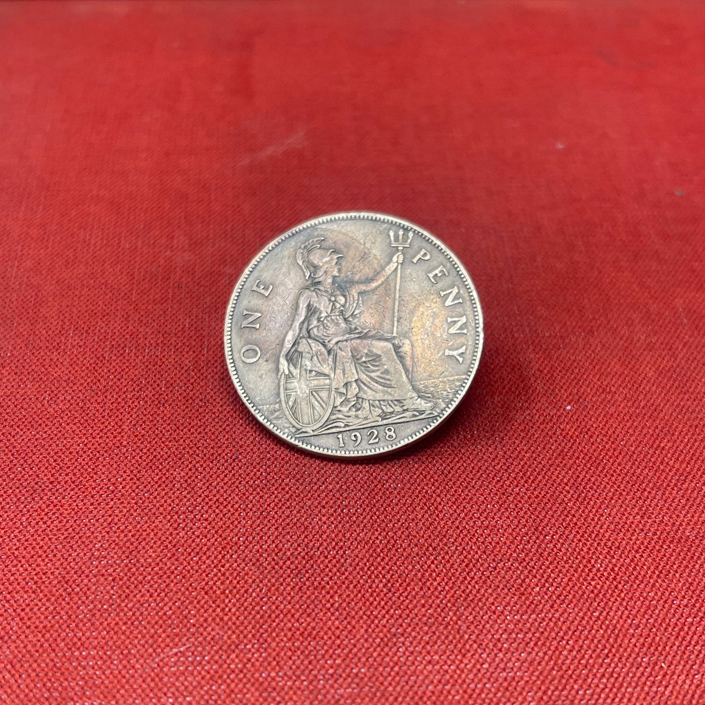King George V One Penny Dated 1928