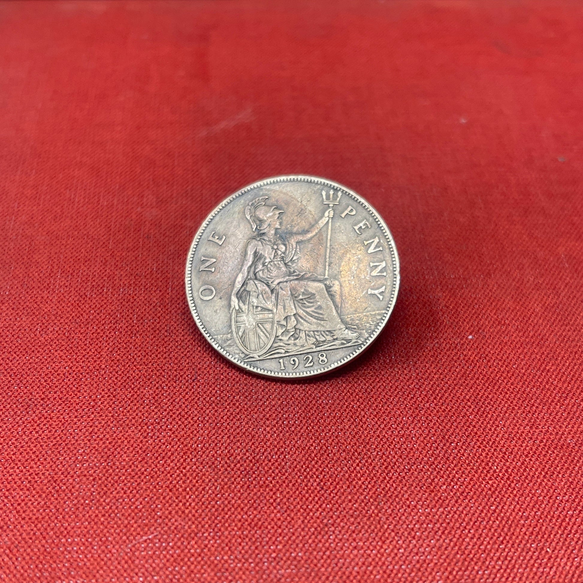 King George V One Penny Dated 1928