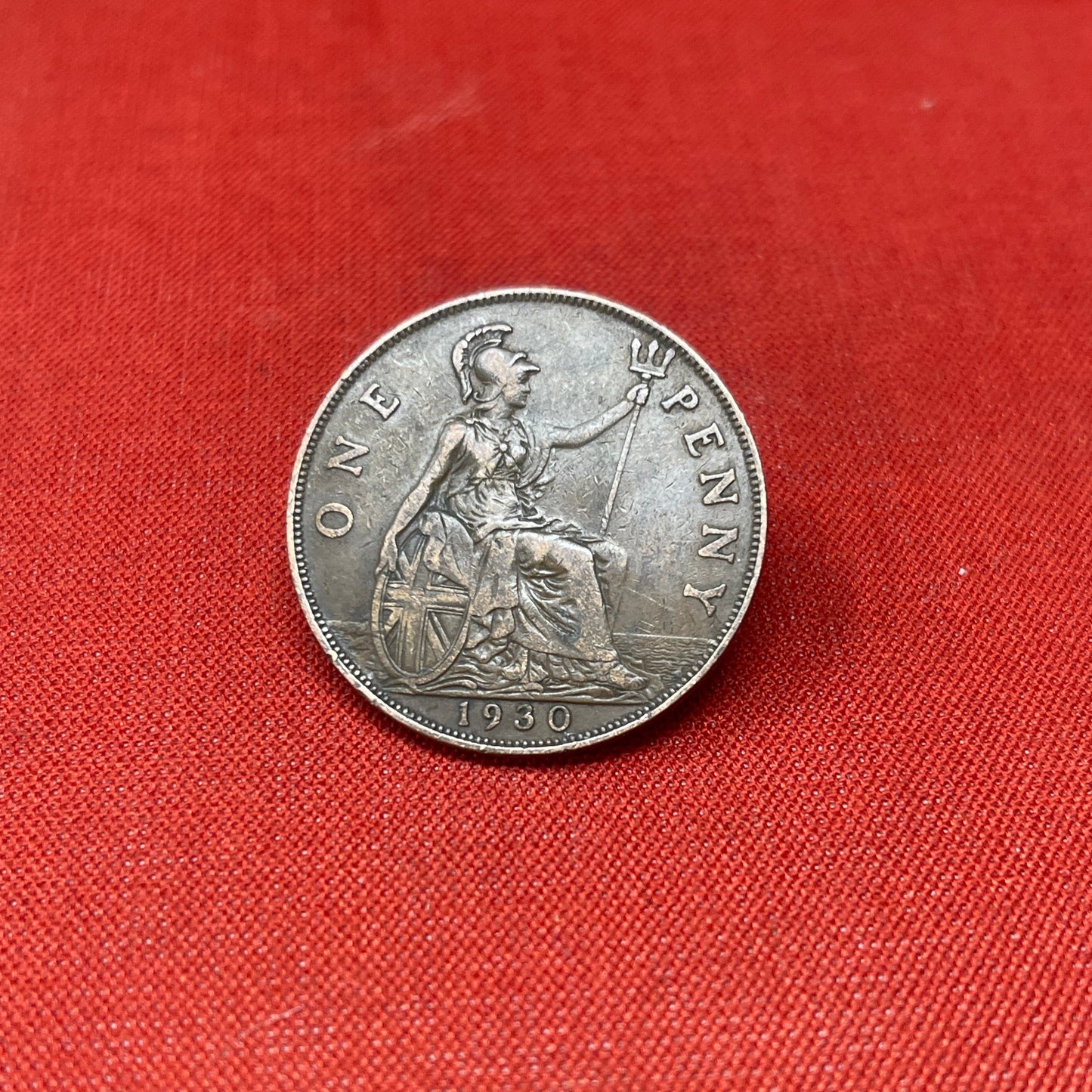 King George V One Penny Dated 1930