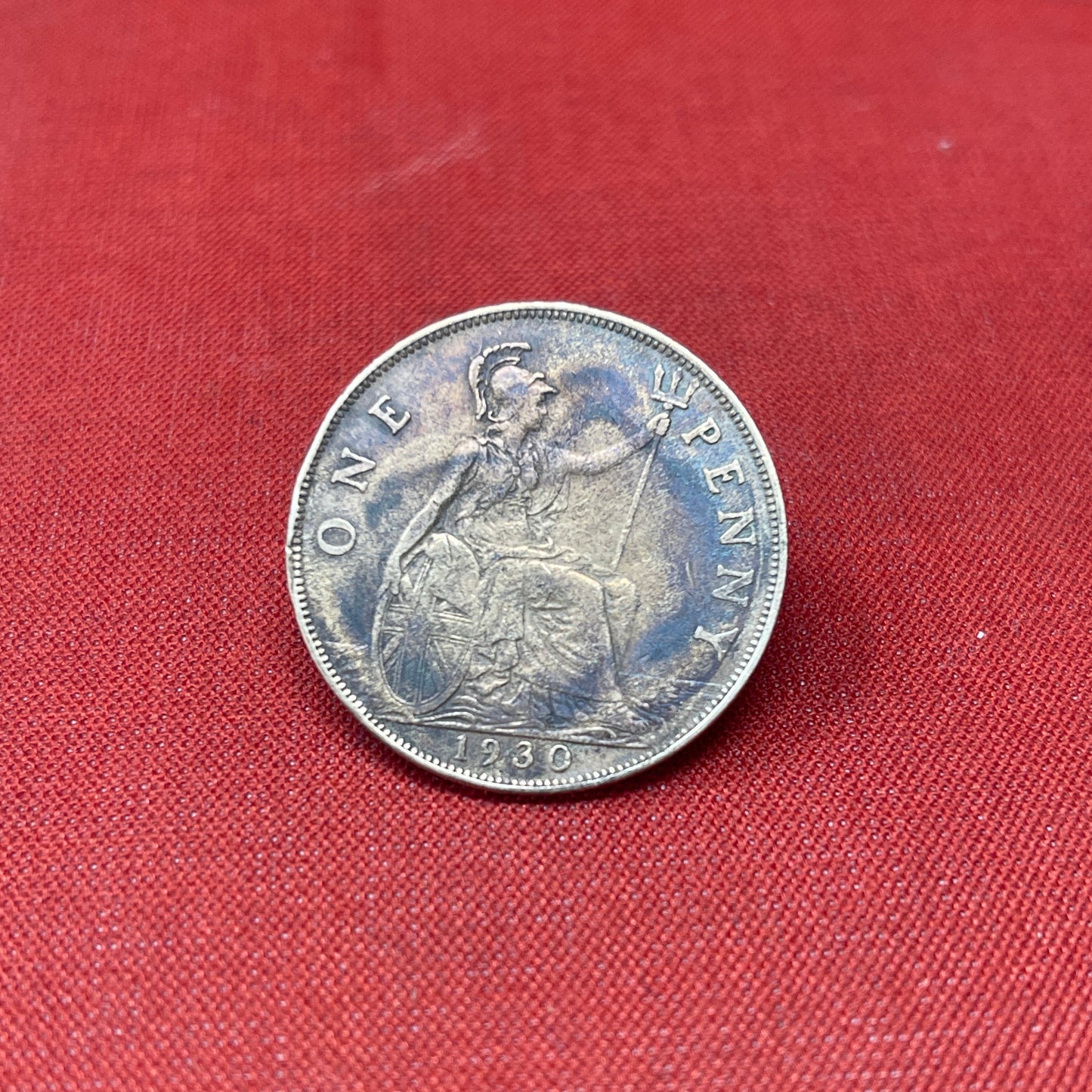 King George V One Penny Dated 1930