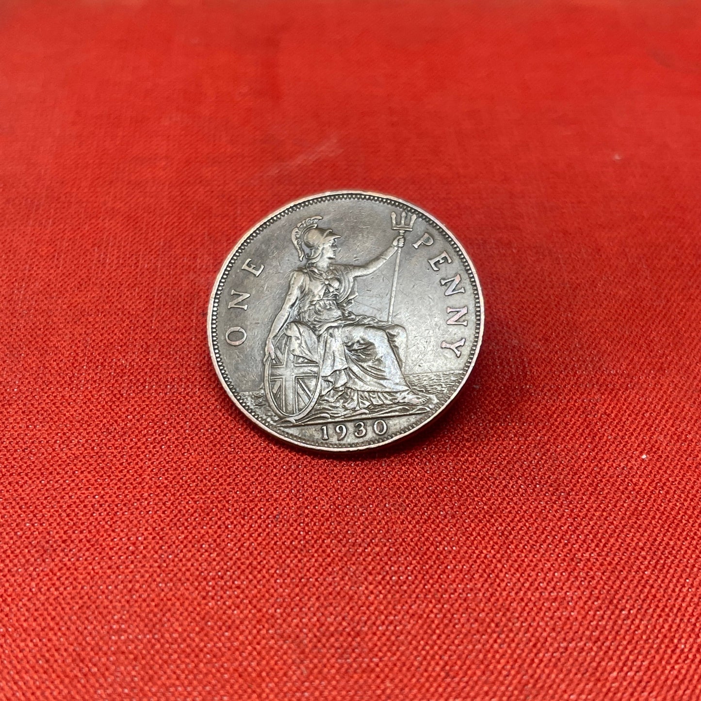 King George V One Penny Dated 1930