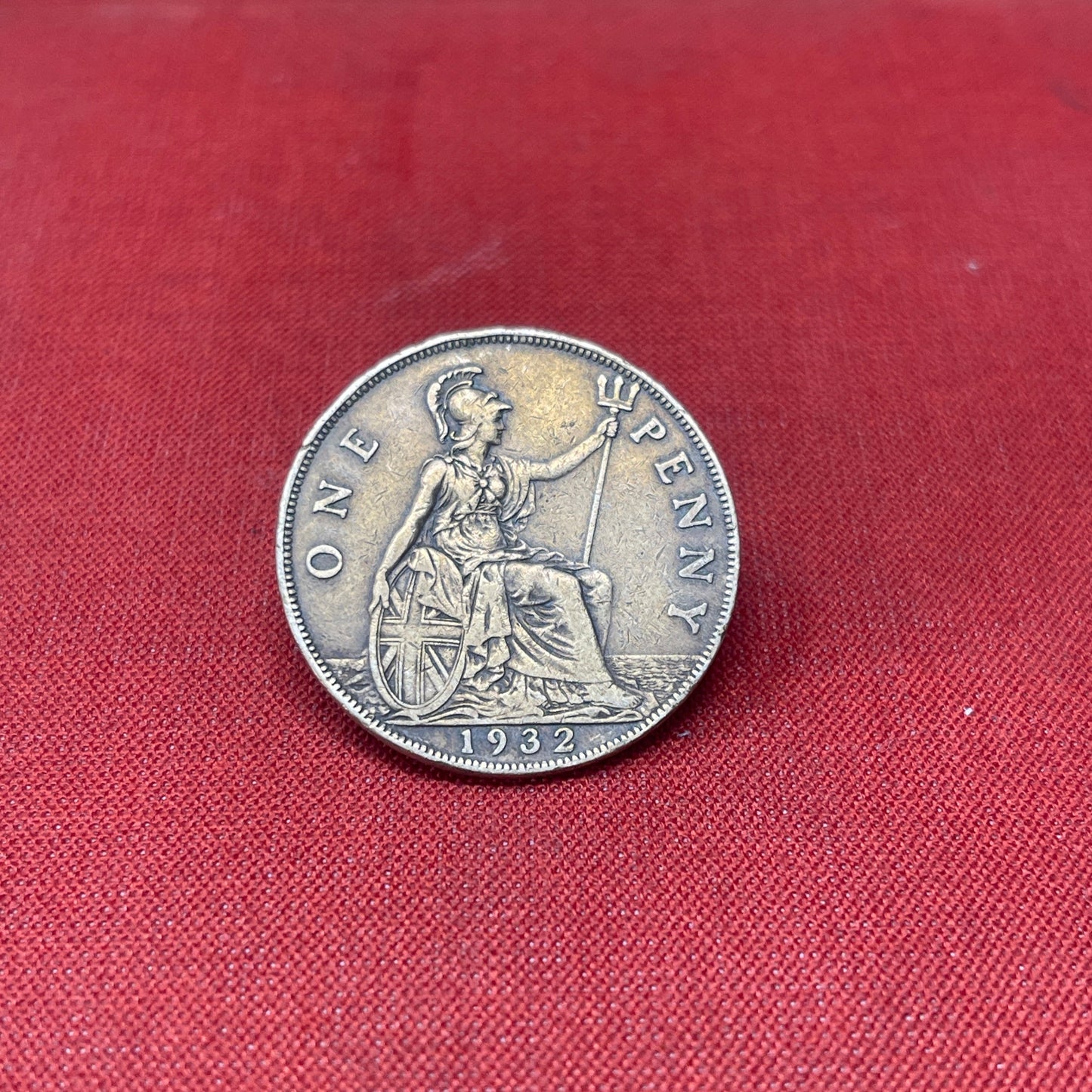 King George V One Penny Dated 1932