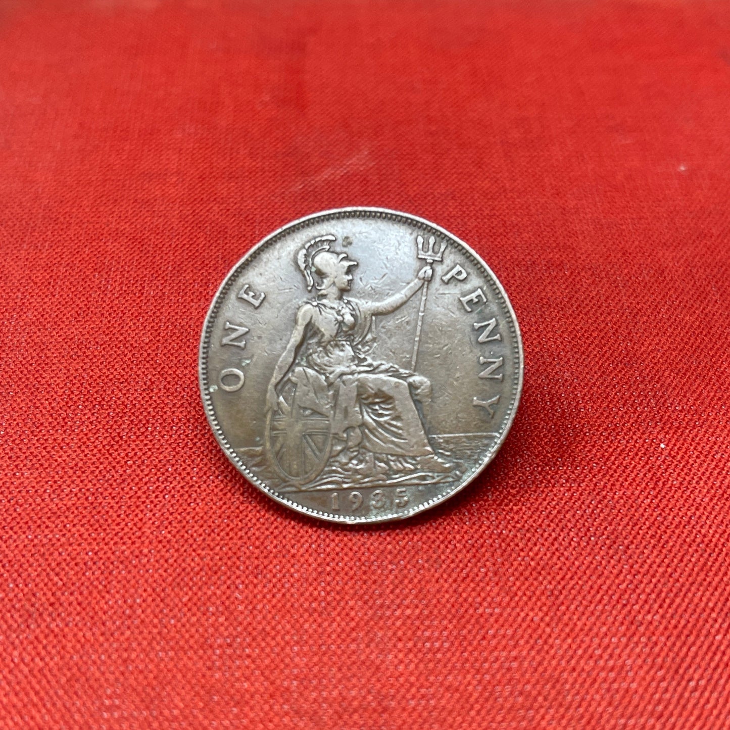 King George V One Penny Dated 1935