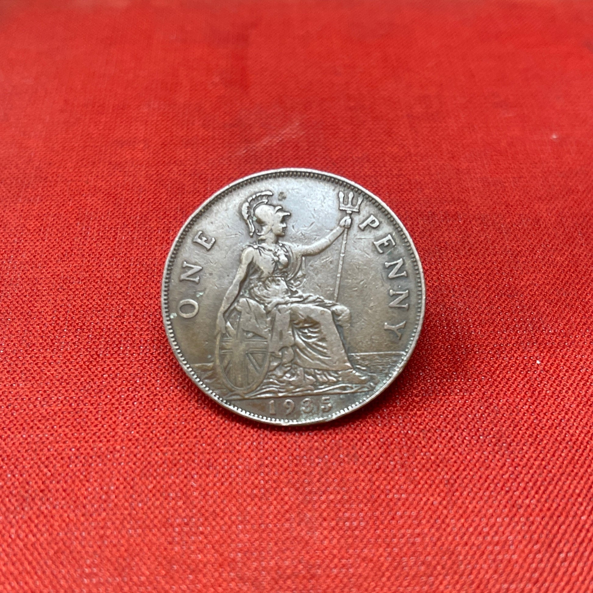 King George V One Penny Dated 1935