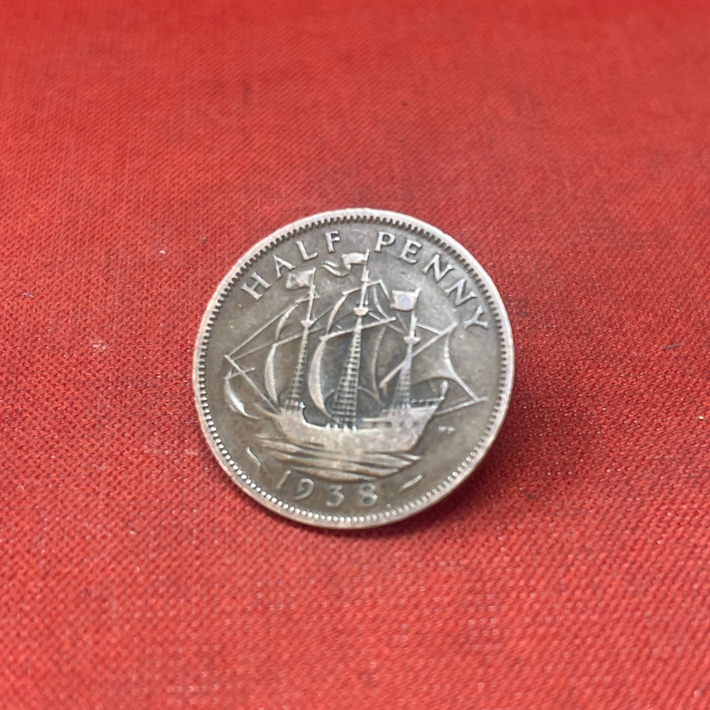 King George VI 1938 Half Penny