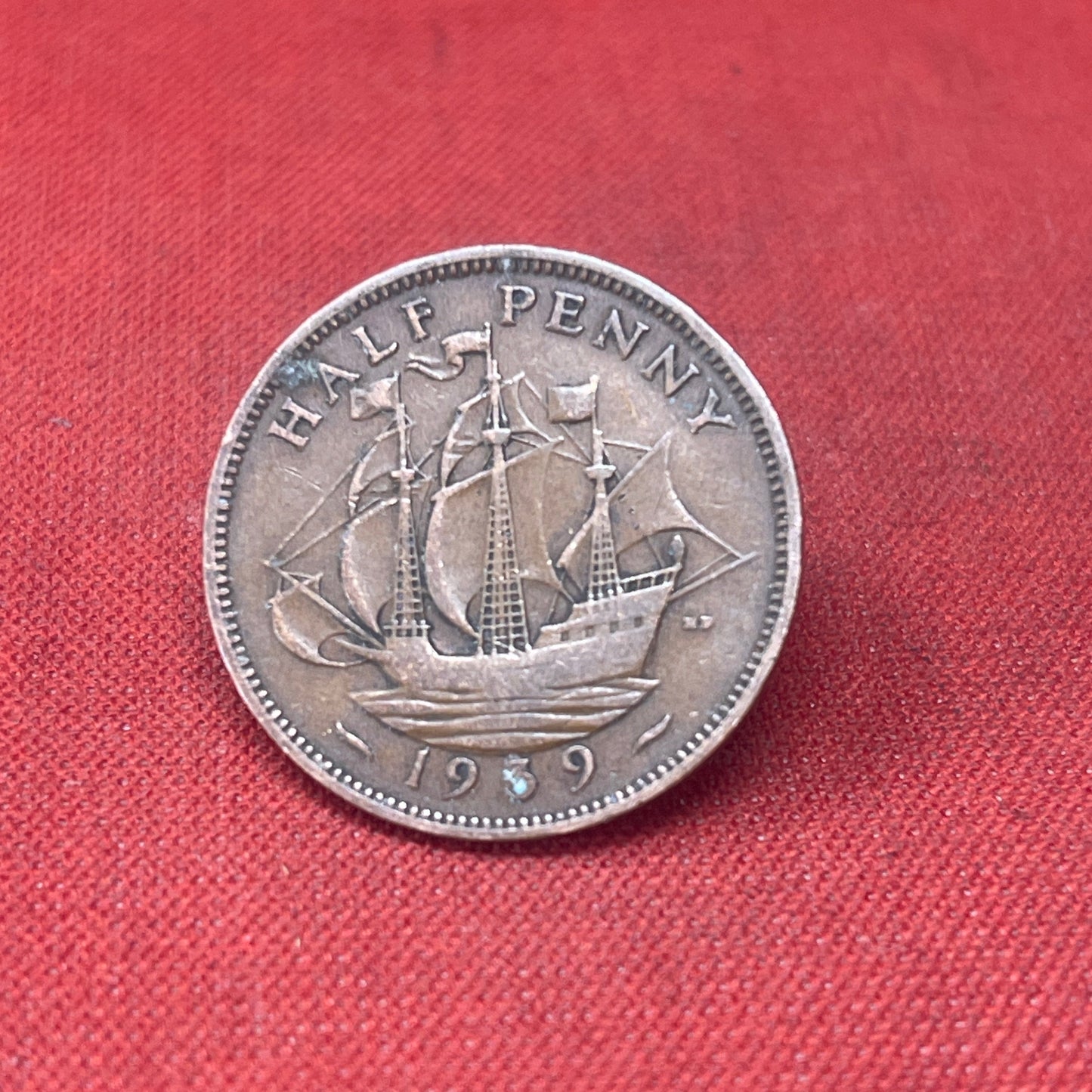King George VI 1939 Half Penny