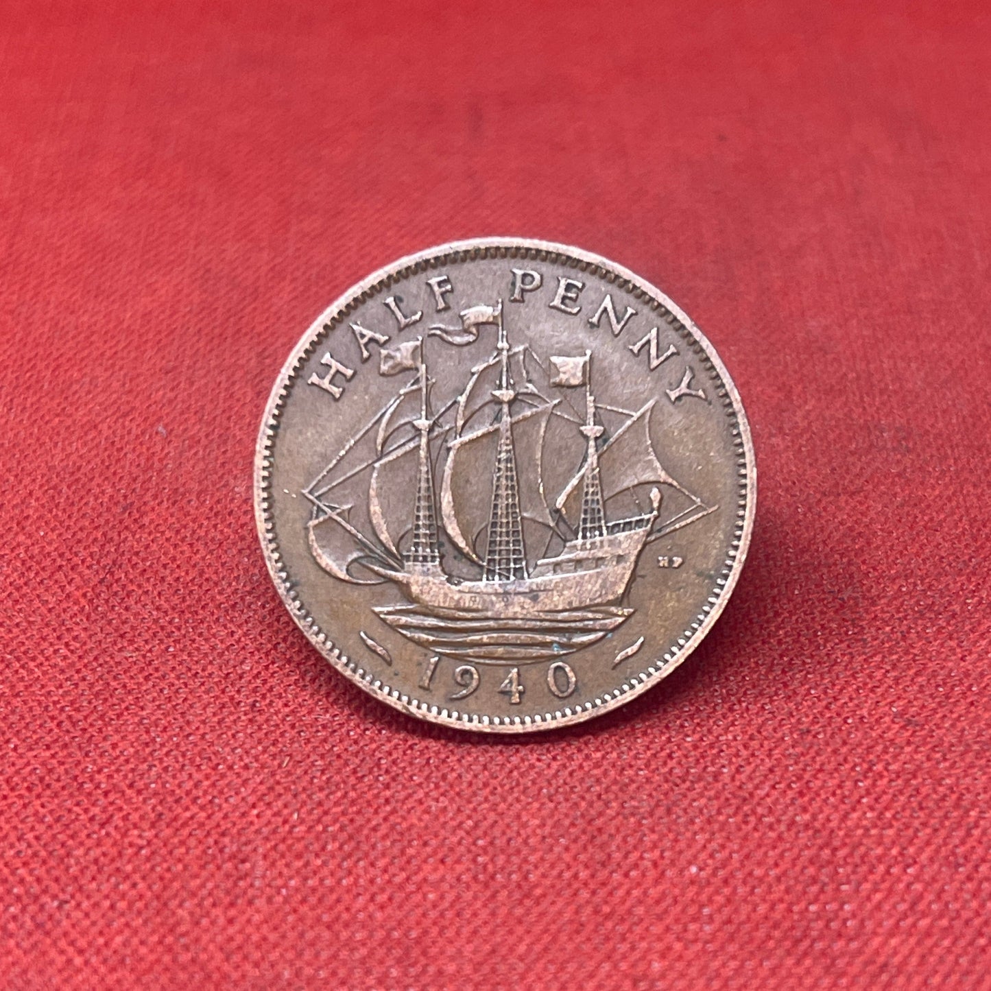 King George VI 1940 Half Penny