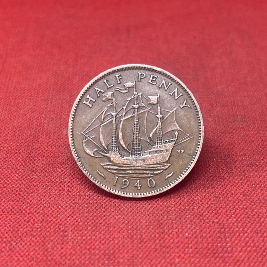 King George VI 1940 Half Penny