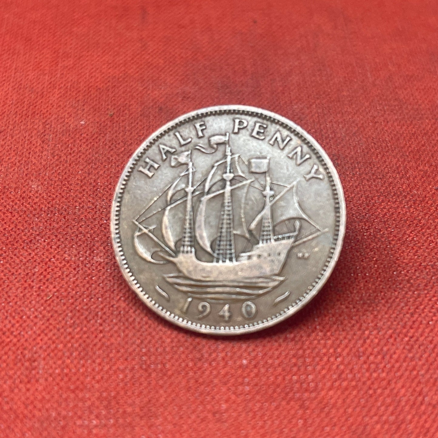King George VI 1940 Half Penny