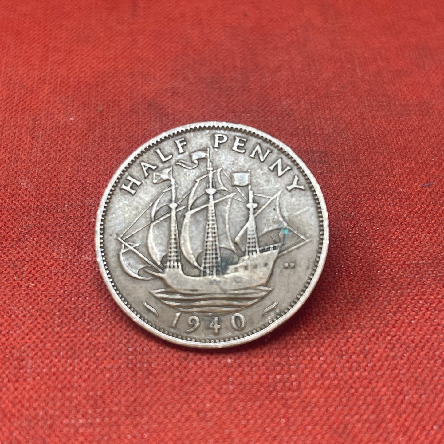 King George VI 1940 Half Penny