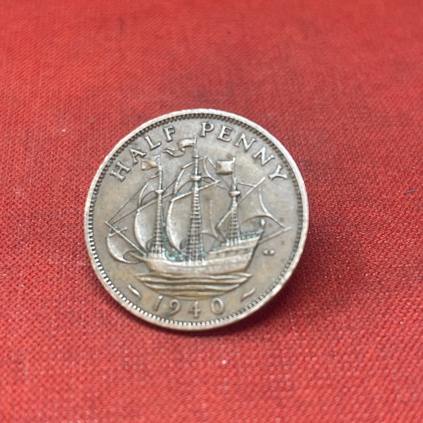 King George VI 1940 Half Penny