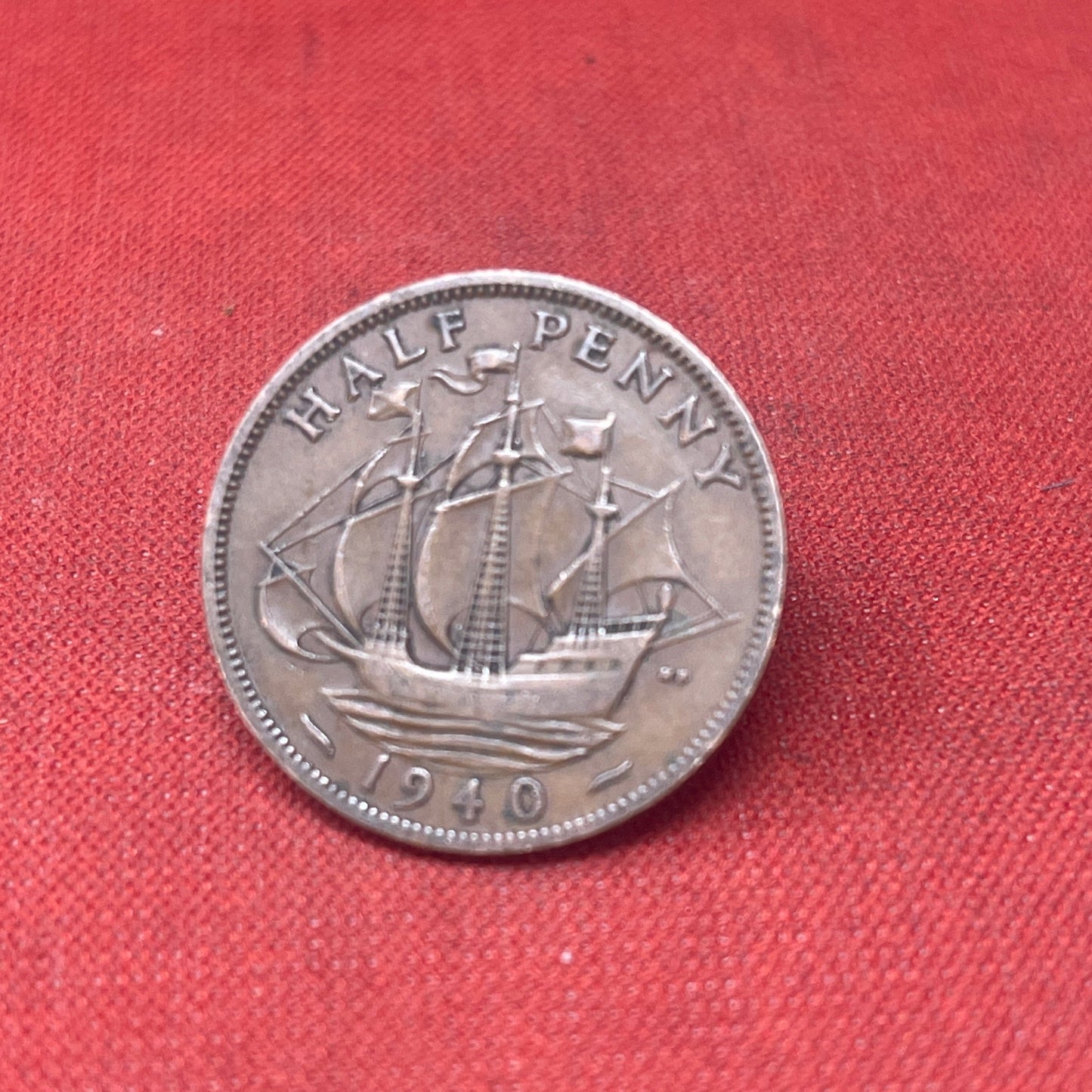 King George VI 1940 Half Penny