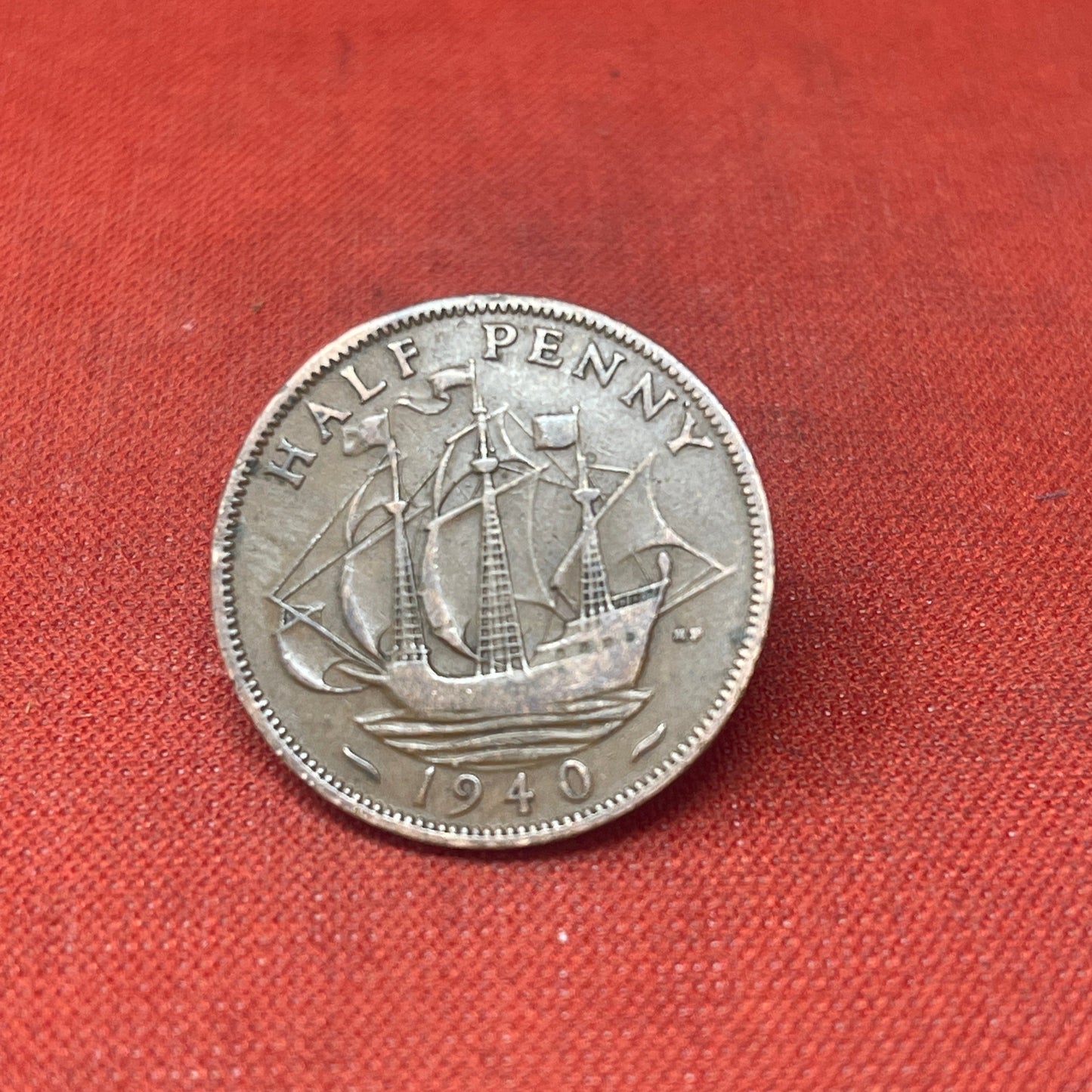 King George VI 1940 Half Penny