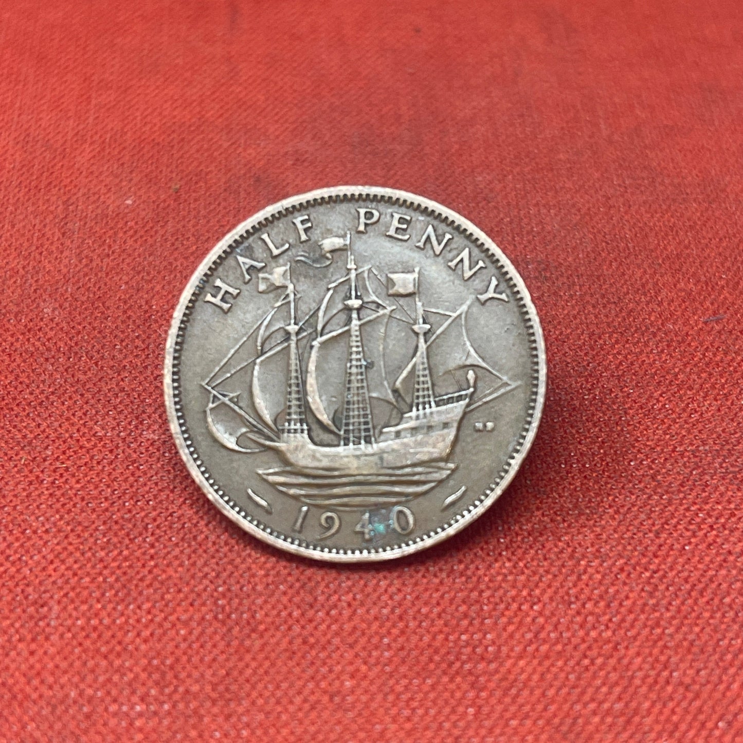 King George VI 1940 Half Penny