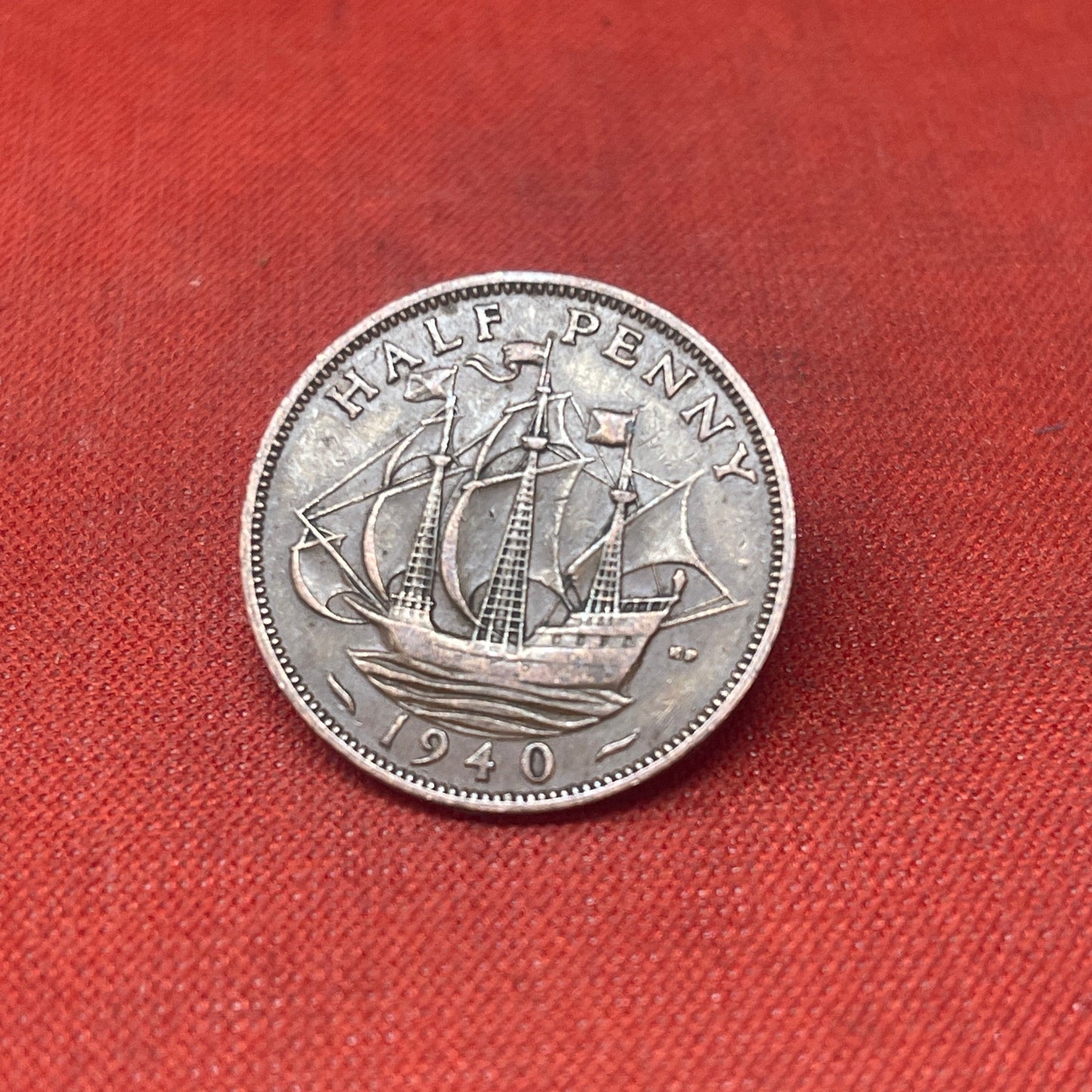 King George VI 1940 Half Penny
