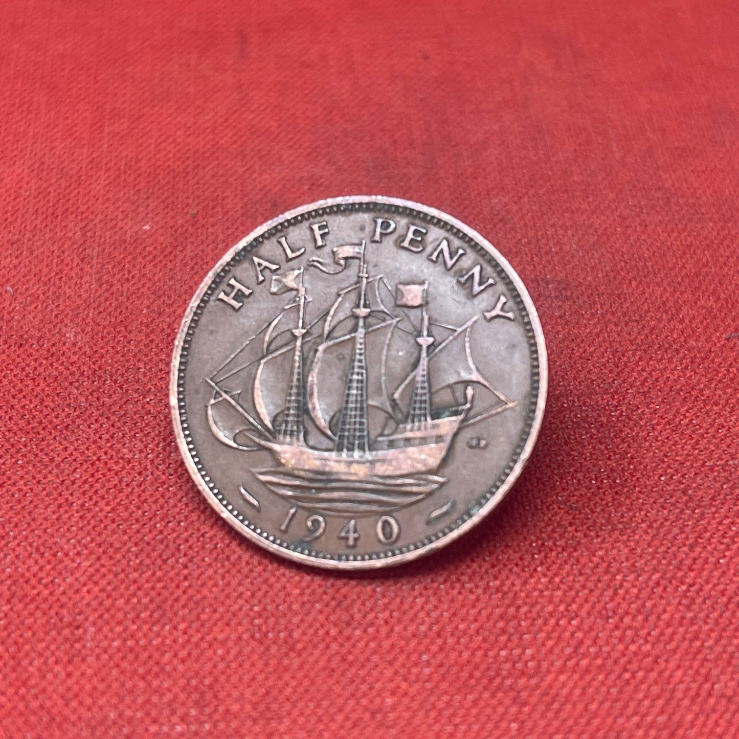 King George VI 1940 Half Penny
