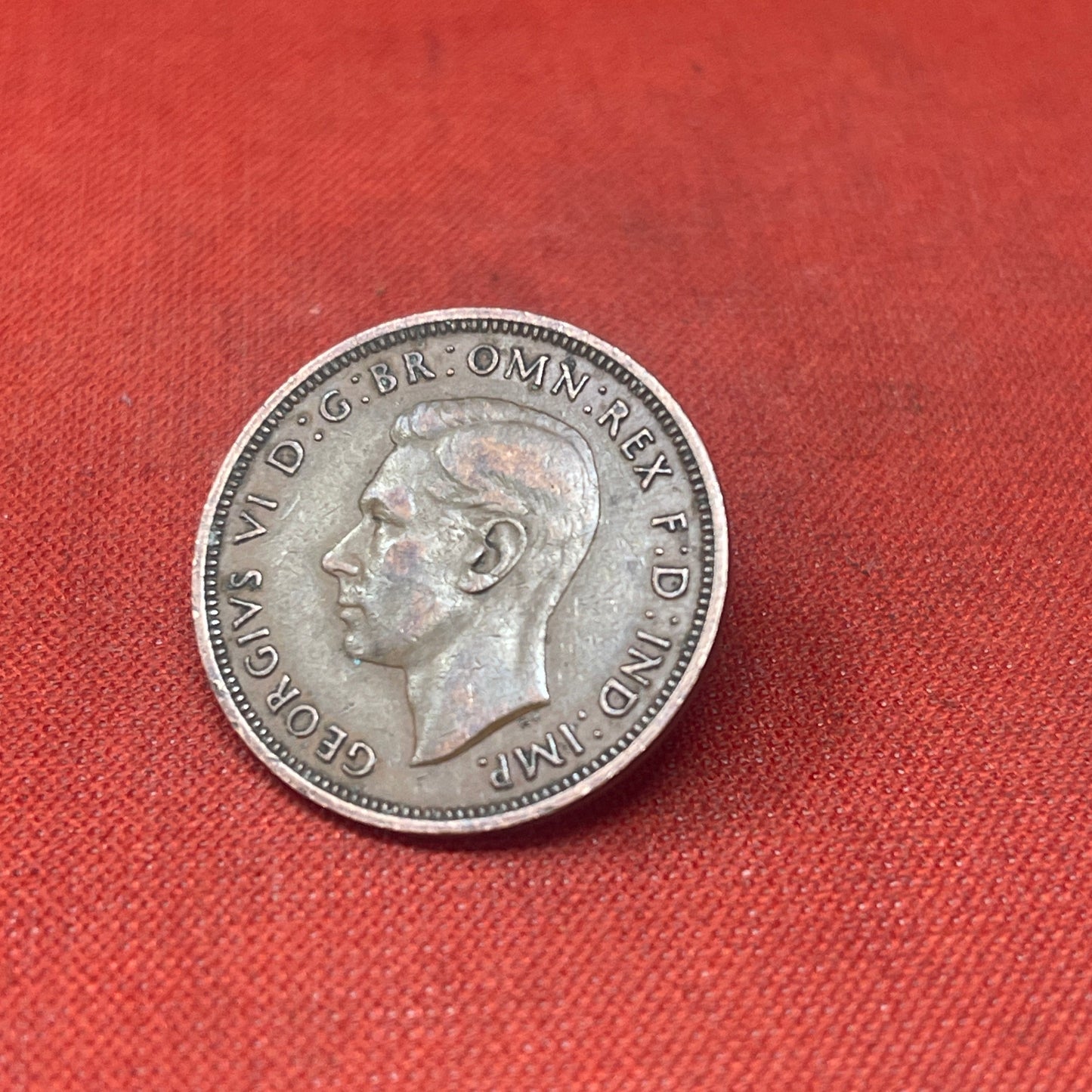 King George VI 1940 Half Penny