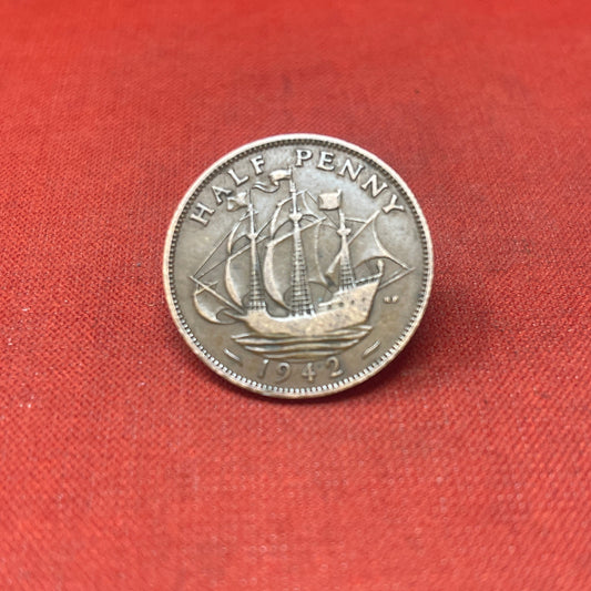 King George VI 1942 Half Penny