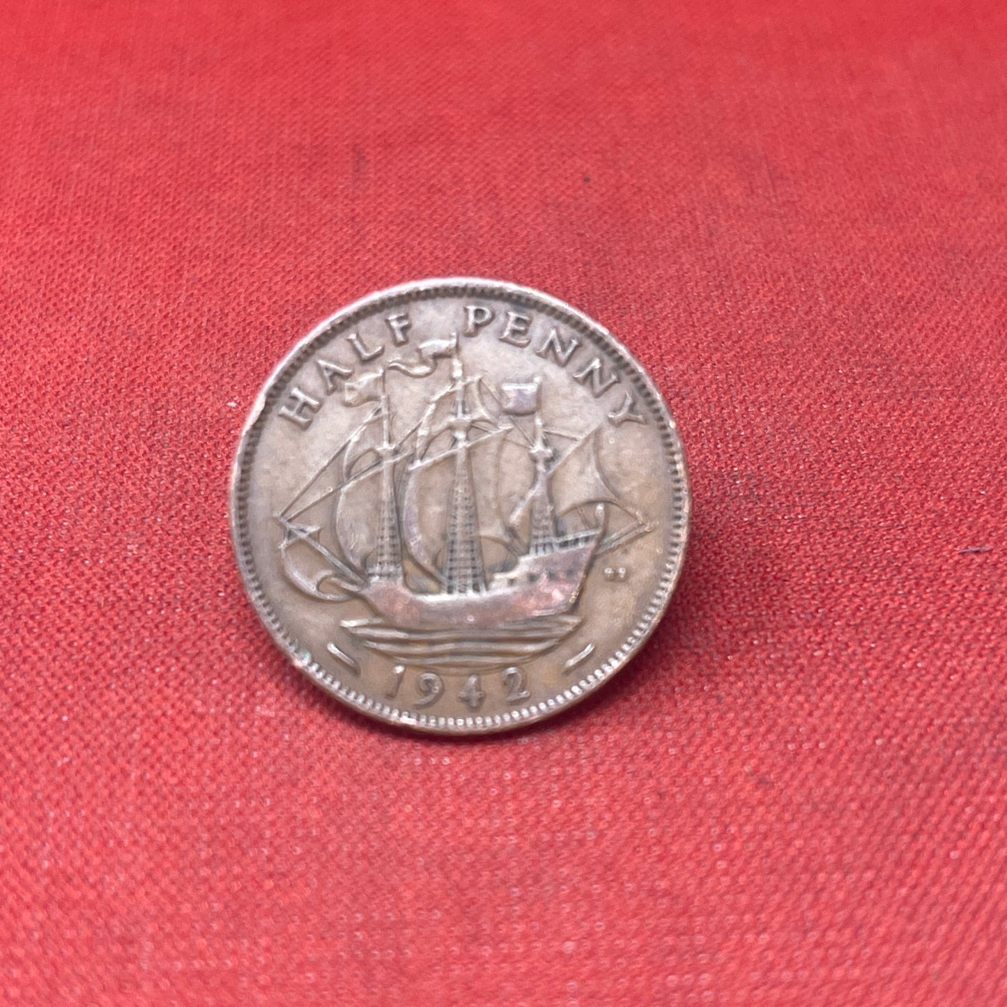 King George VI 1942 Half Penny