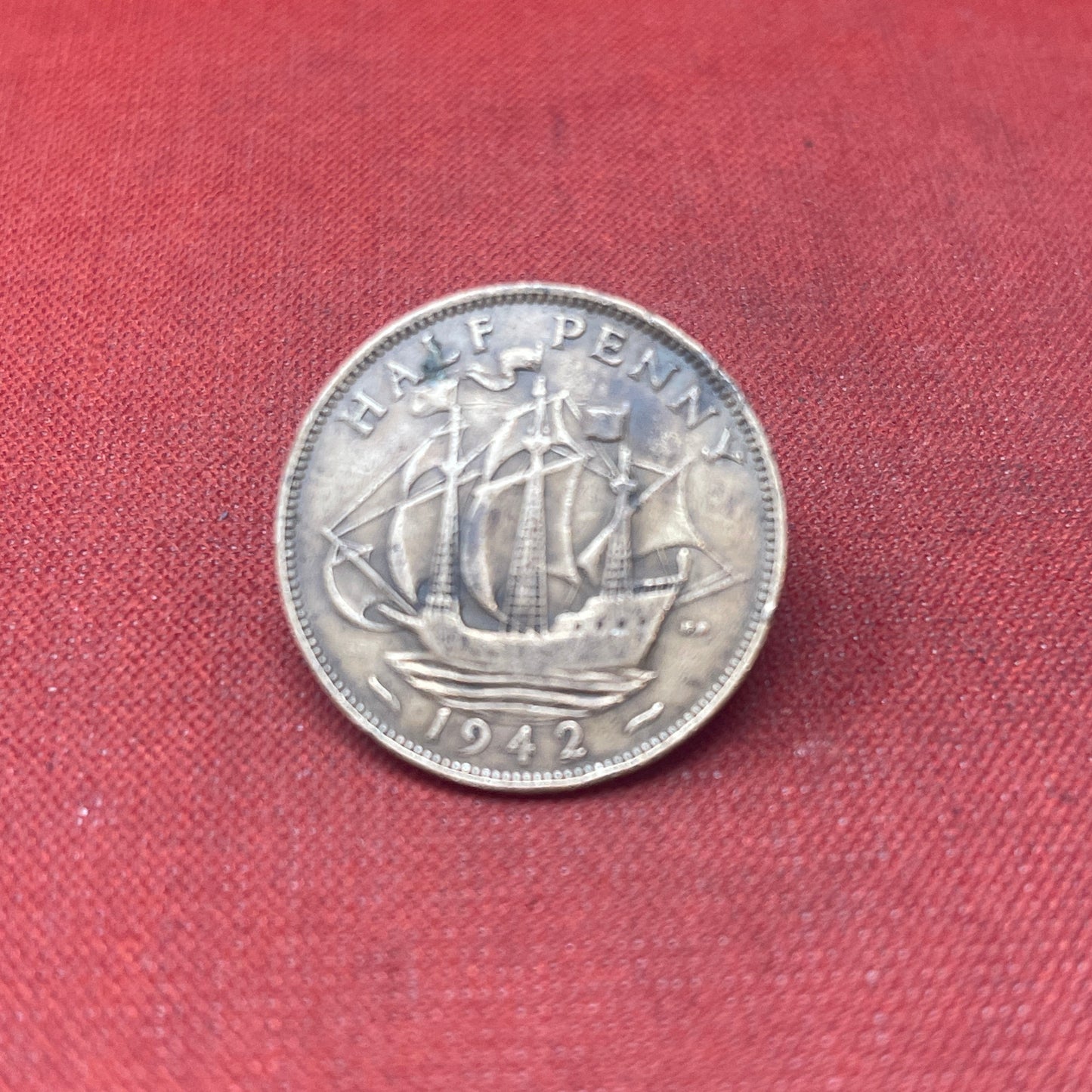 King George VI 1942 Half Penny