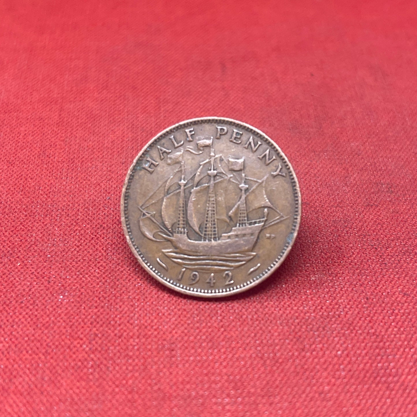 King George VI 1942 Half Penny