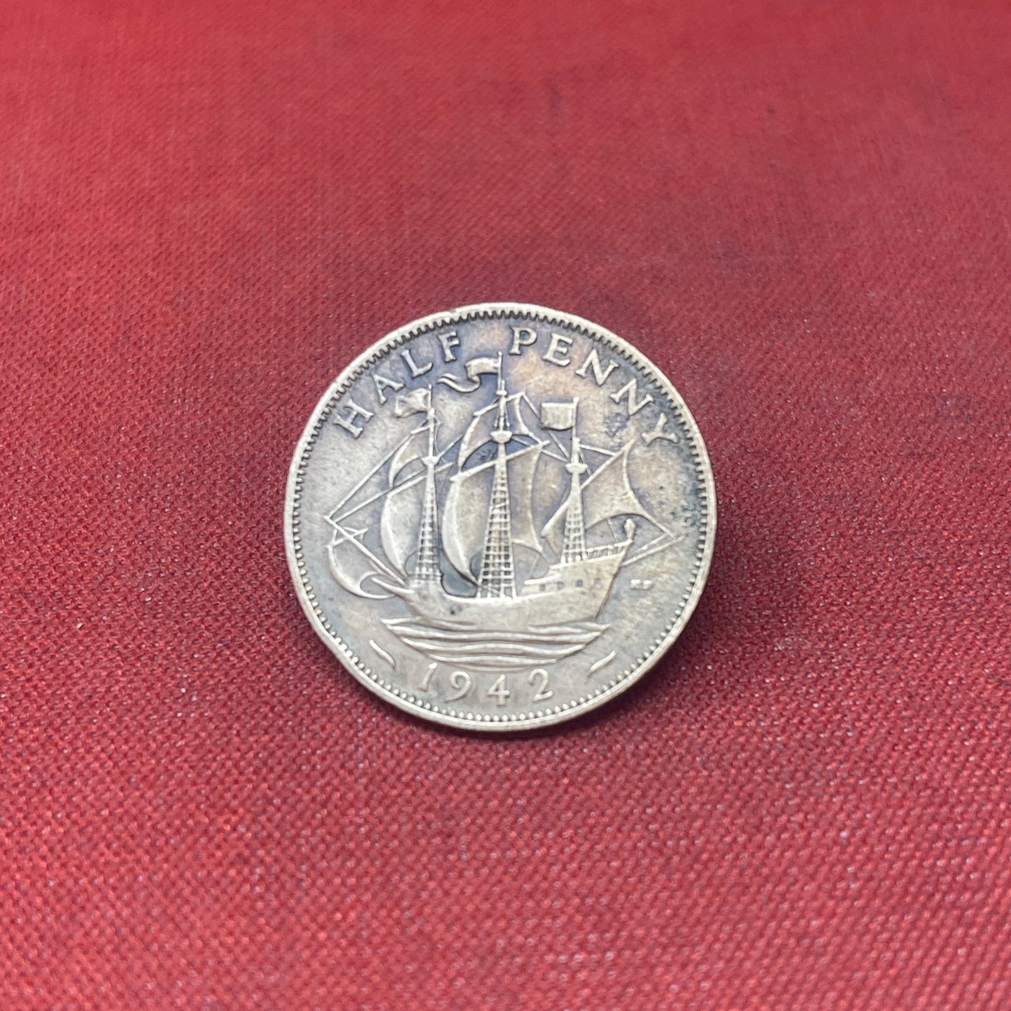 King George VI 1942 Half Penny