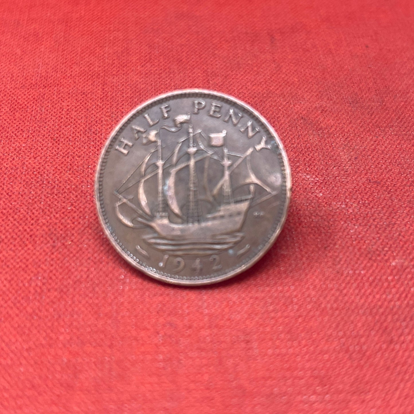 King George VI 1942 Half Penny