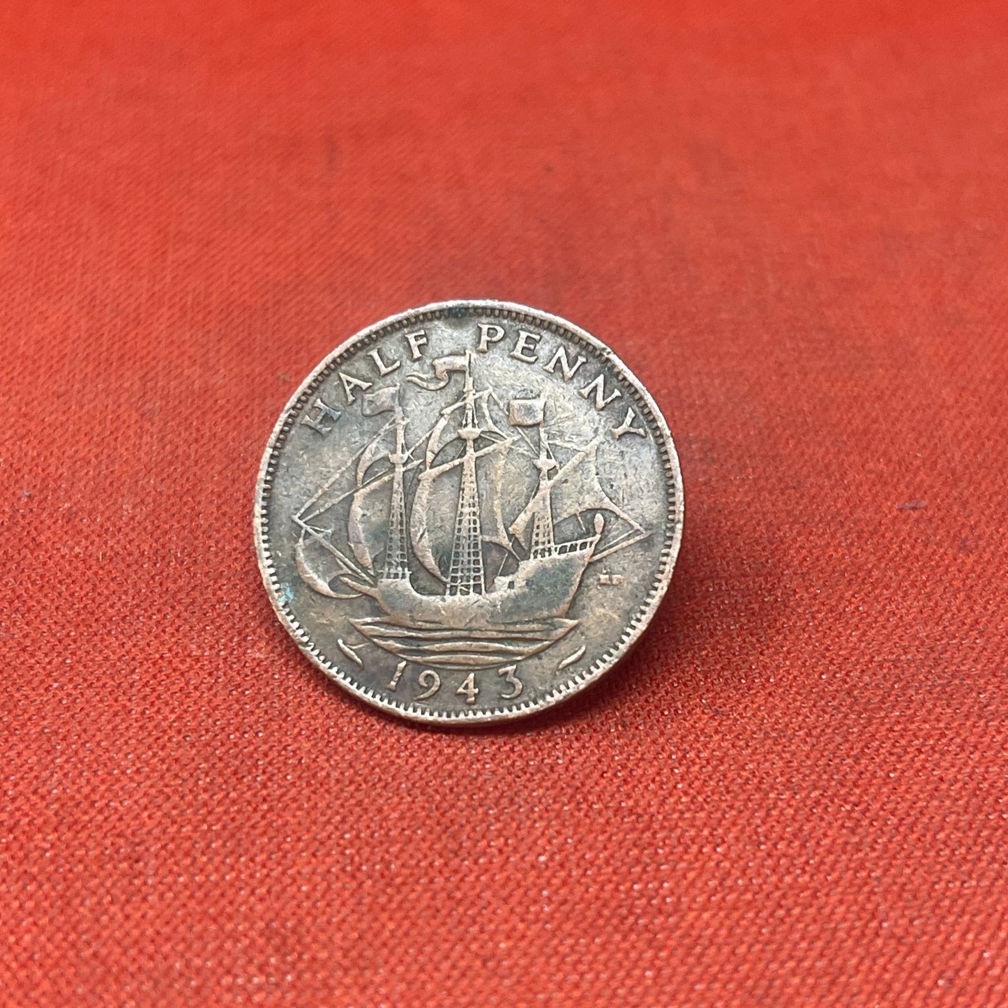King George VI 1943 Half Penny