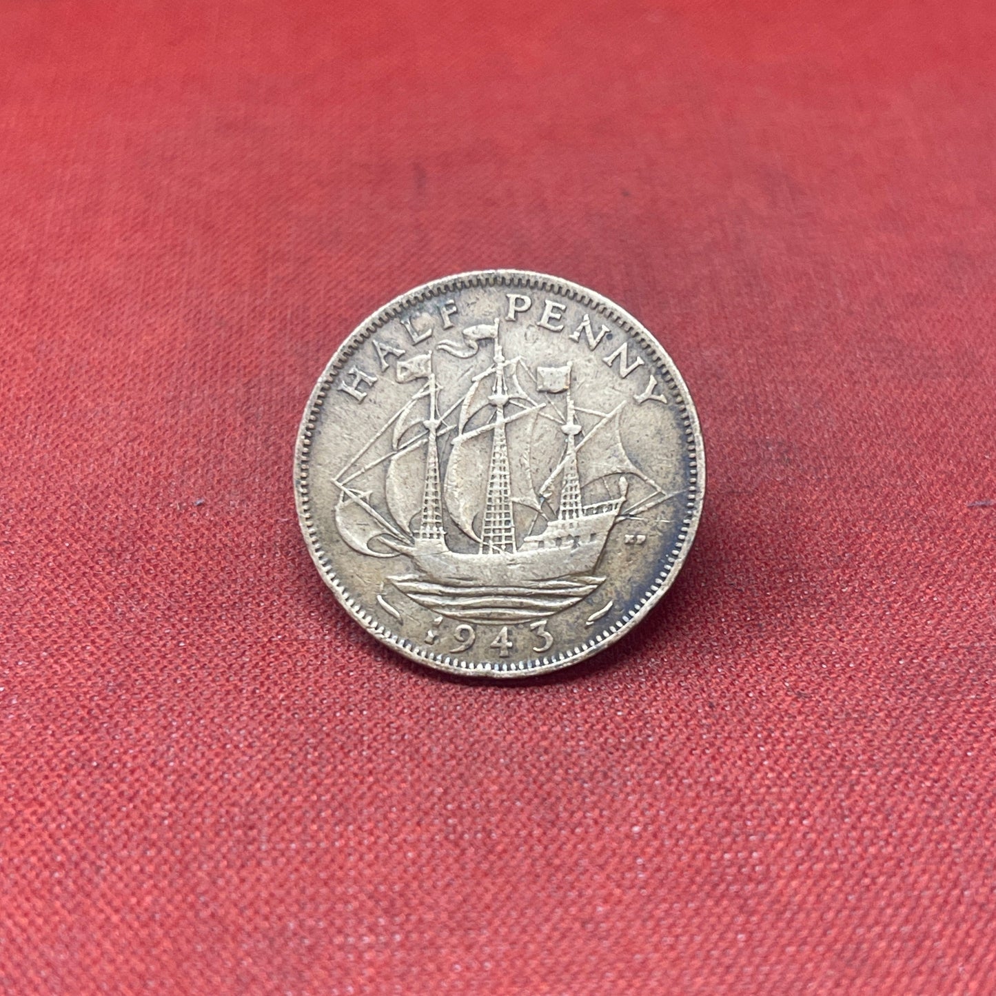 King George VI 1943 Half Penny