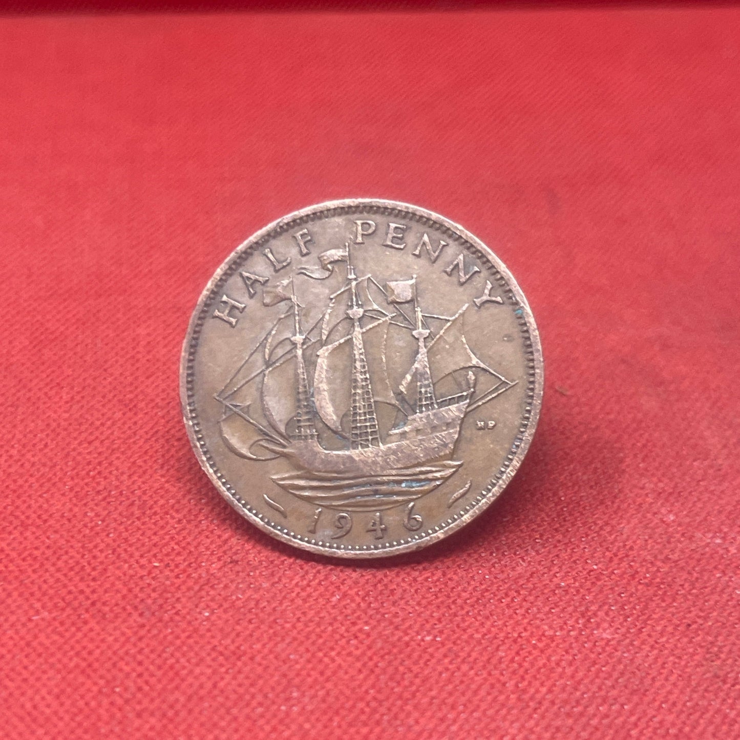 King George VI 1946 Half Penny
