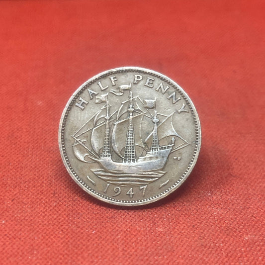 King George VI 1947 Half Penny