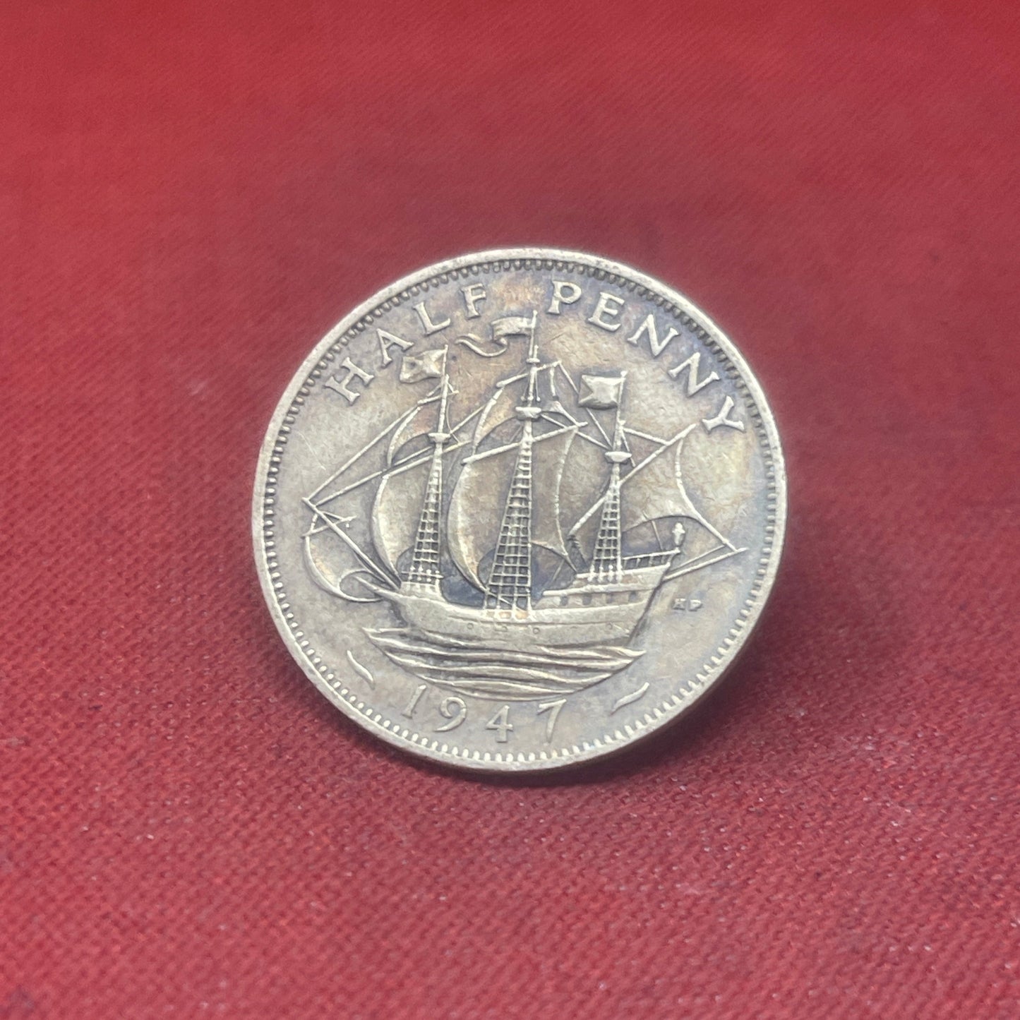 King George VI 1947 Half Penny